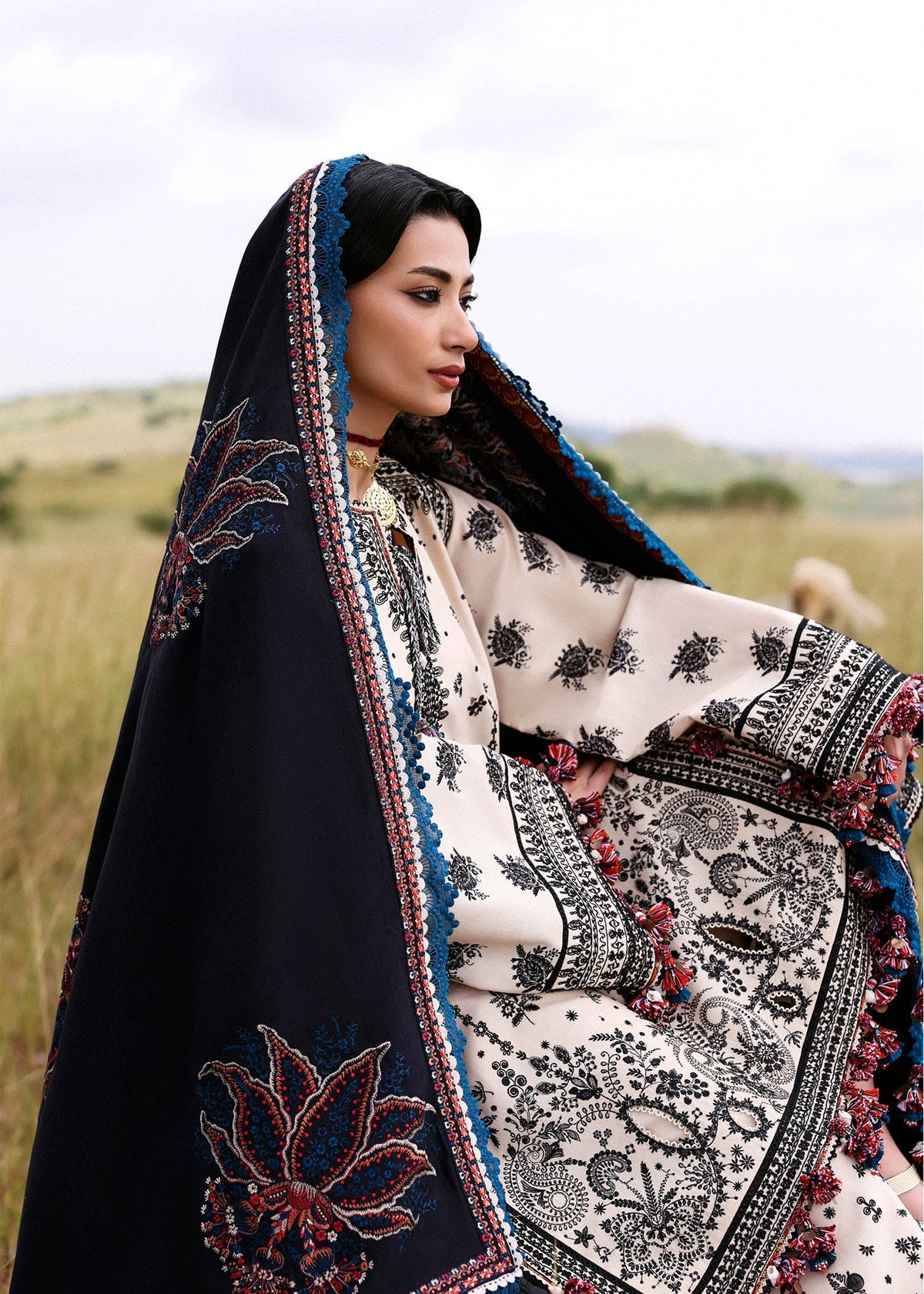 Hussain Rehar | Khaddar 25 | Dhanak by Hussain Rehar - Designer Dress - Type : Ladies Clothes - Available at Libayah - 100% Original 