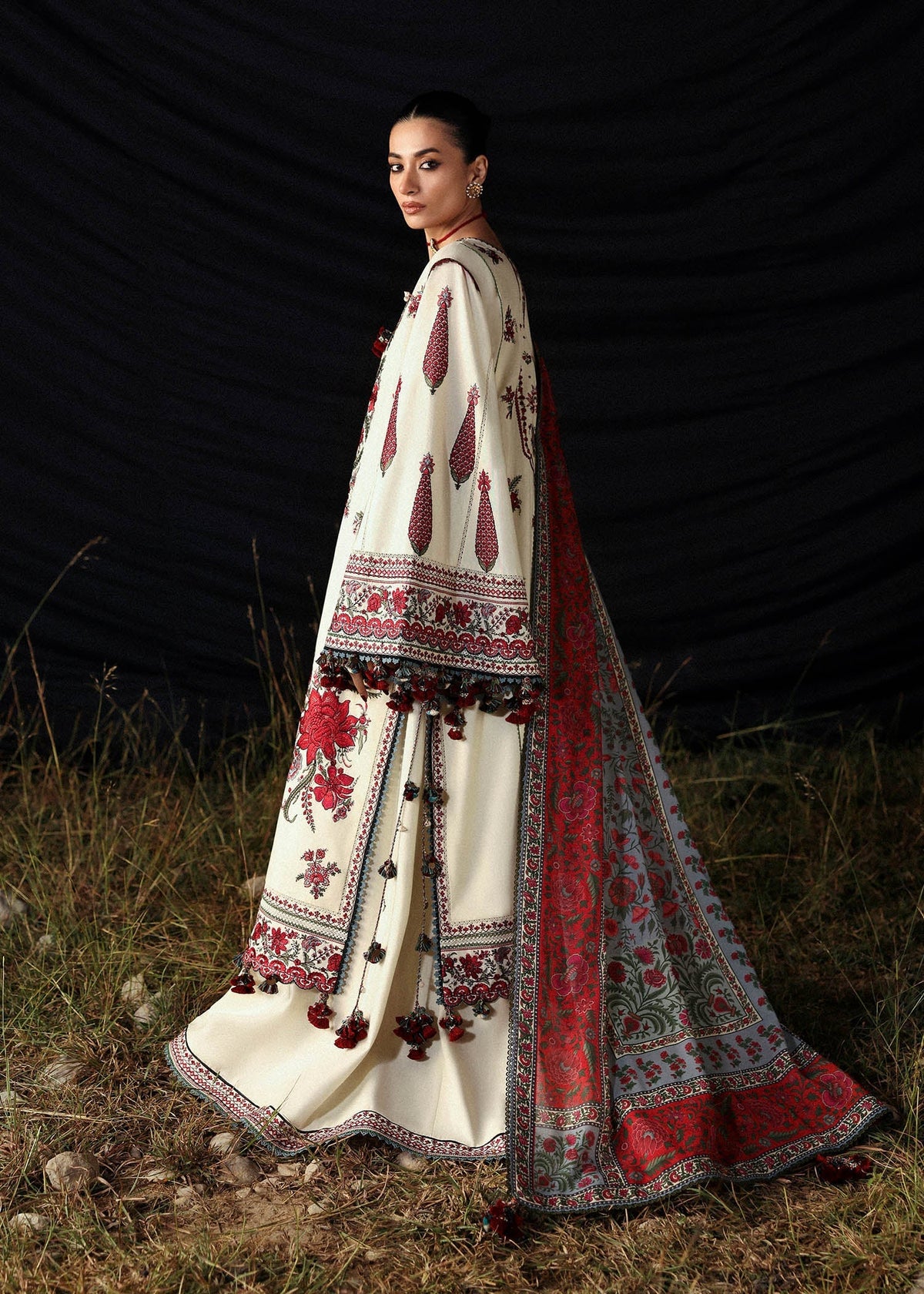 Hussain Rehar | Khaddar 25 | Gulban by Hussain Rehar - Designer Dress - Type : Ladies Clothes - Available at Libayah - 100% Original 