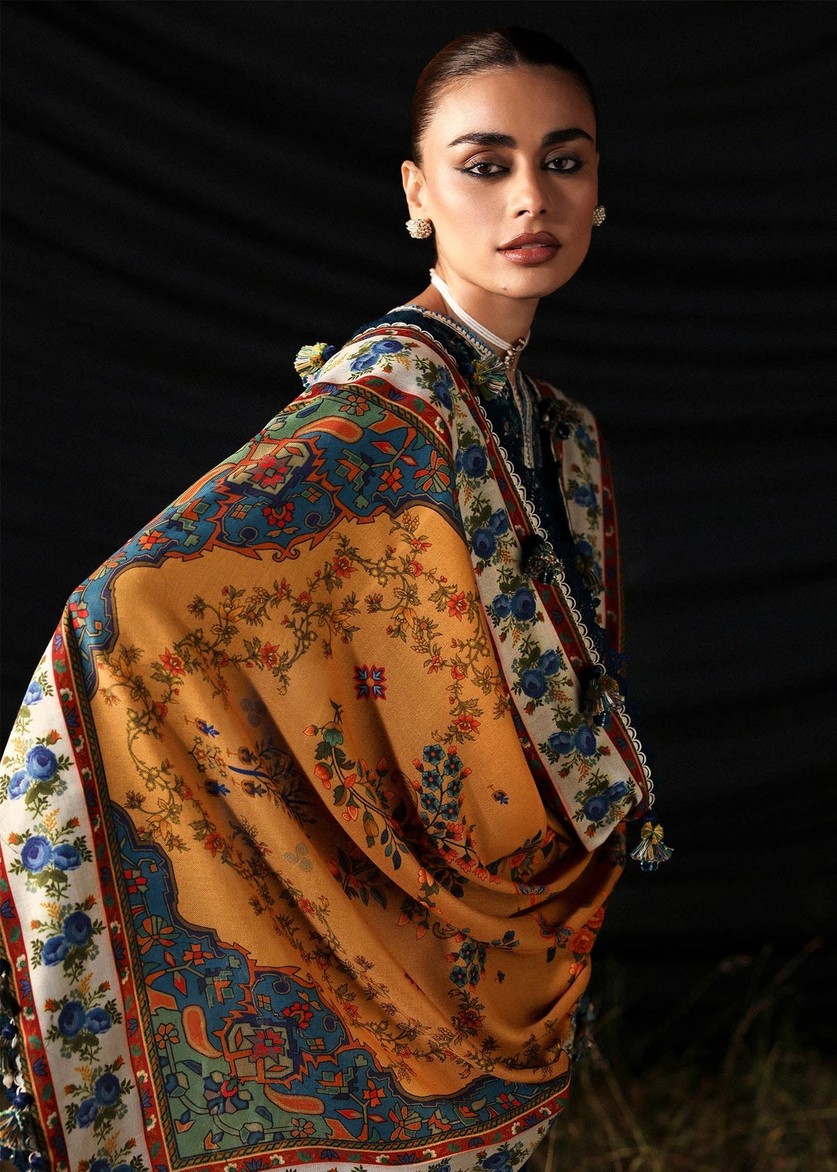 Hussain Rehar | Khaddar 25 | Chashm-e-Bahr by Hussain Rehar - Designer Dress - Type : Ladies Clothes - Available at Libayah - 100% Original 