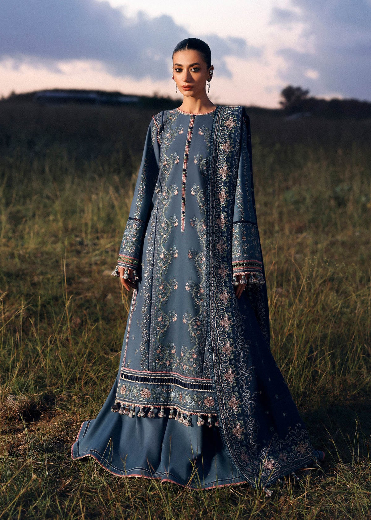 Hussain Rehar | Khaddar 25 | Saya by Hussain Rehar - Designer Dress - Type : Ladies Clothes - Available at Libayah - 100% Original 