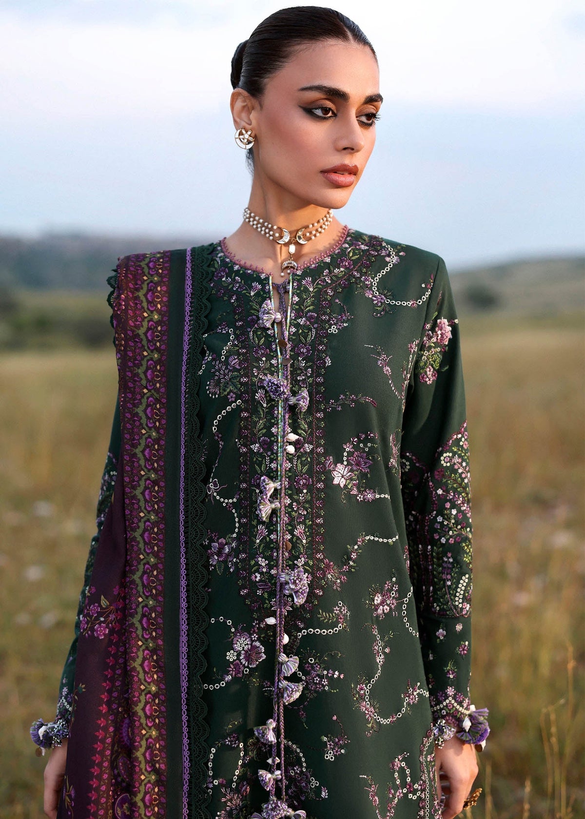 Hussain Rehar | Khaddar 25 | Gulbasi by Hussain Rehar - Designer Dress - Type : Ladies Clothes - Available at Libayah - 100% Original 