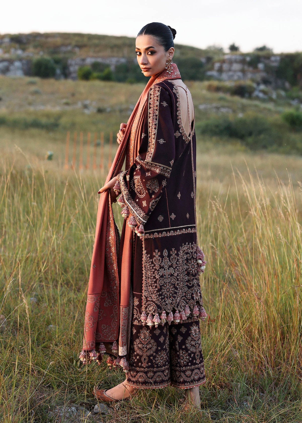 Hussain Rehar | Khaddar 25 | Nazneen by Hussain Rehar - Designer Dress - Type : Ladies Clothes - Available at Libayah - 100% Original 