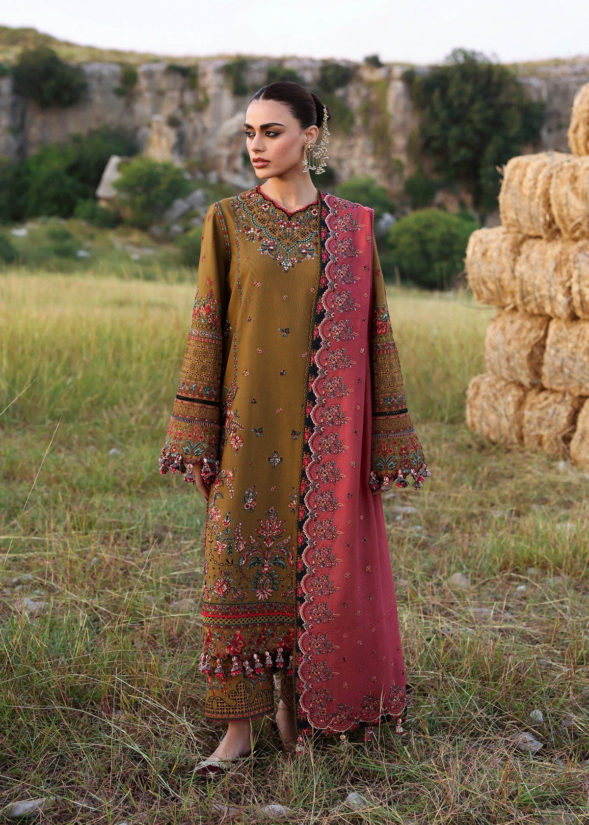 Hussain Rehar | Khaddar 25 | Gitiara by Hussain Rehar - Designer Dress - Type : Ladies Clothes - Available at Libayah - 100% Original 