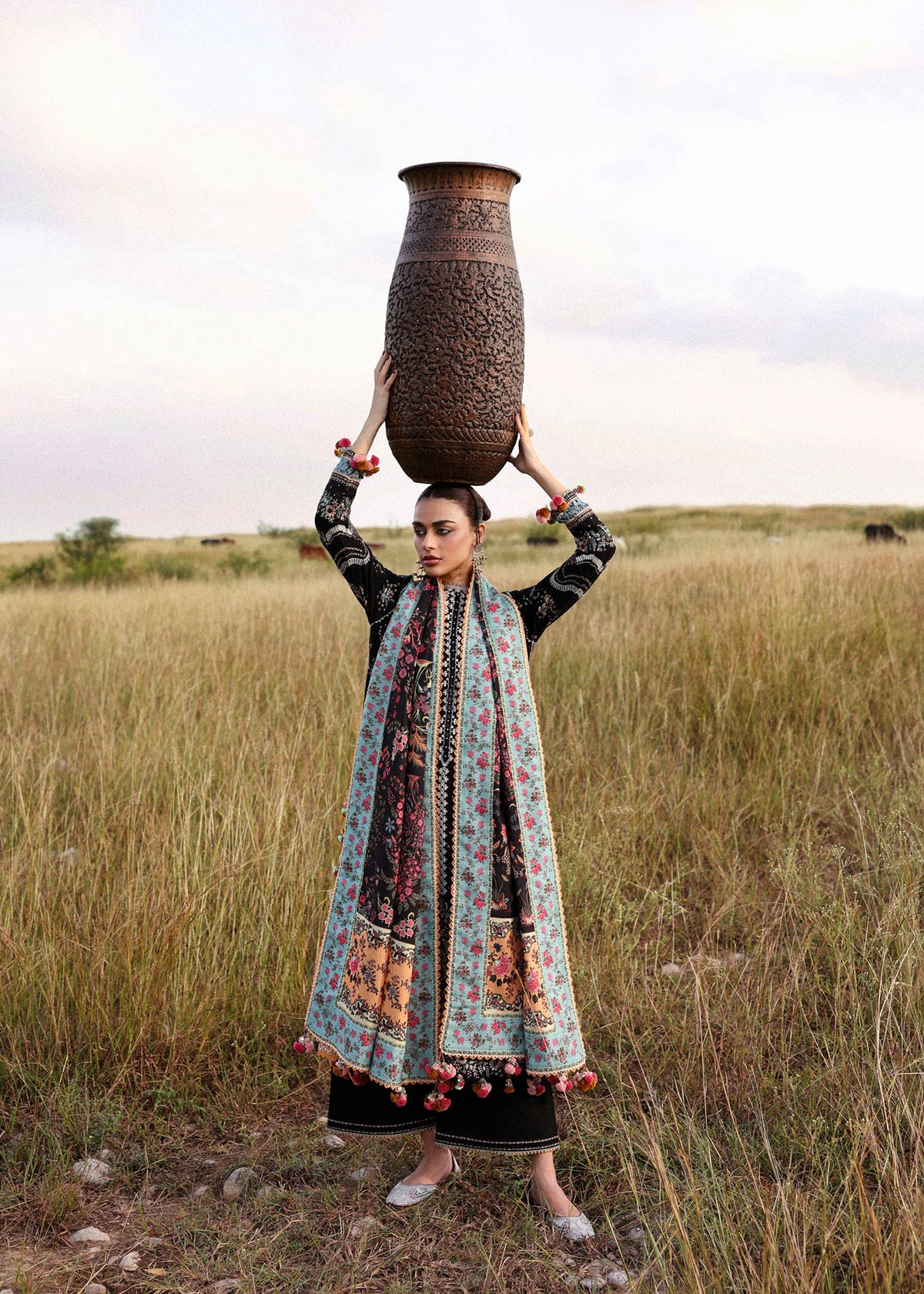 Hussain Rehar | Khaddar 25 | Malika by Hussain Rehar - Designer Dress - Type : Ladies Clothes - Available at Libayah - 100% Original 