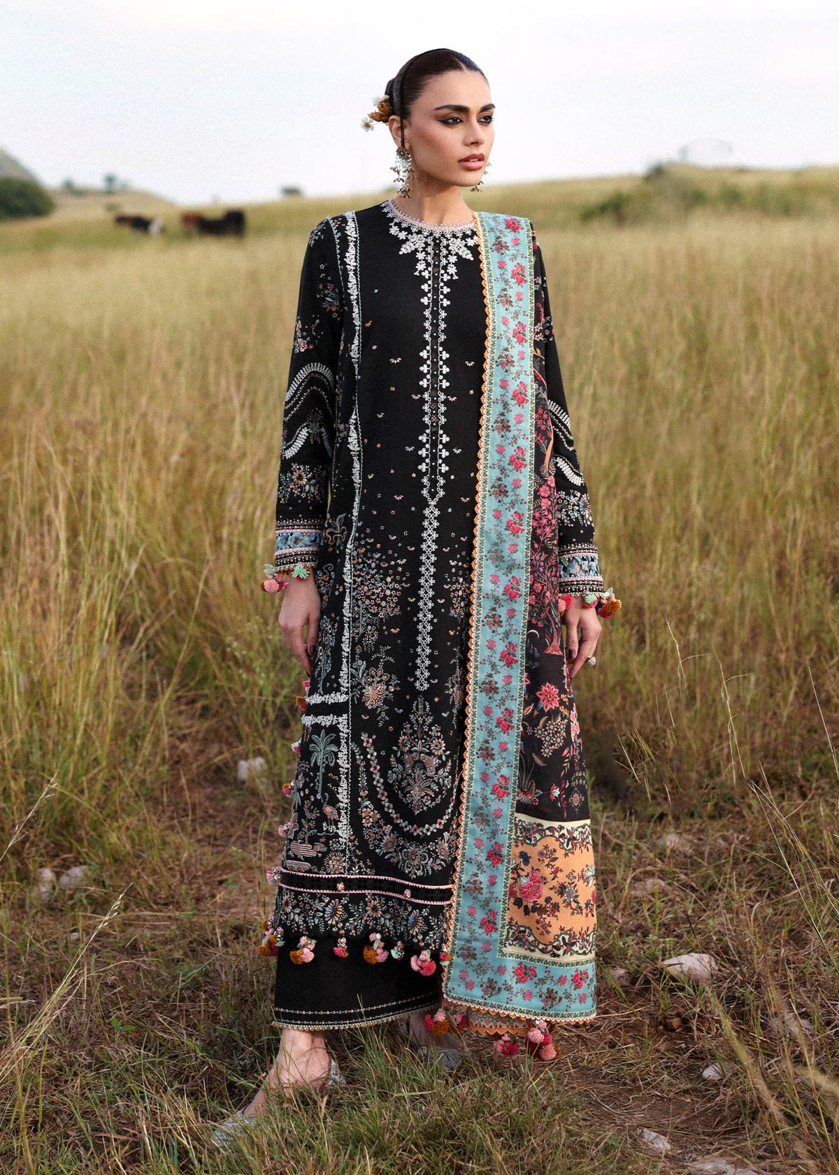 Hussain Rehar | Khaddar 25 | Malika by Hussain Rehar - Designer Dress - Type : Ladies Clothes - Available at Libayah - 100% Original 
