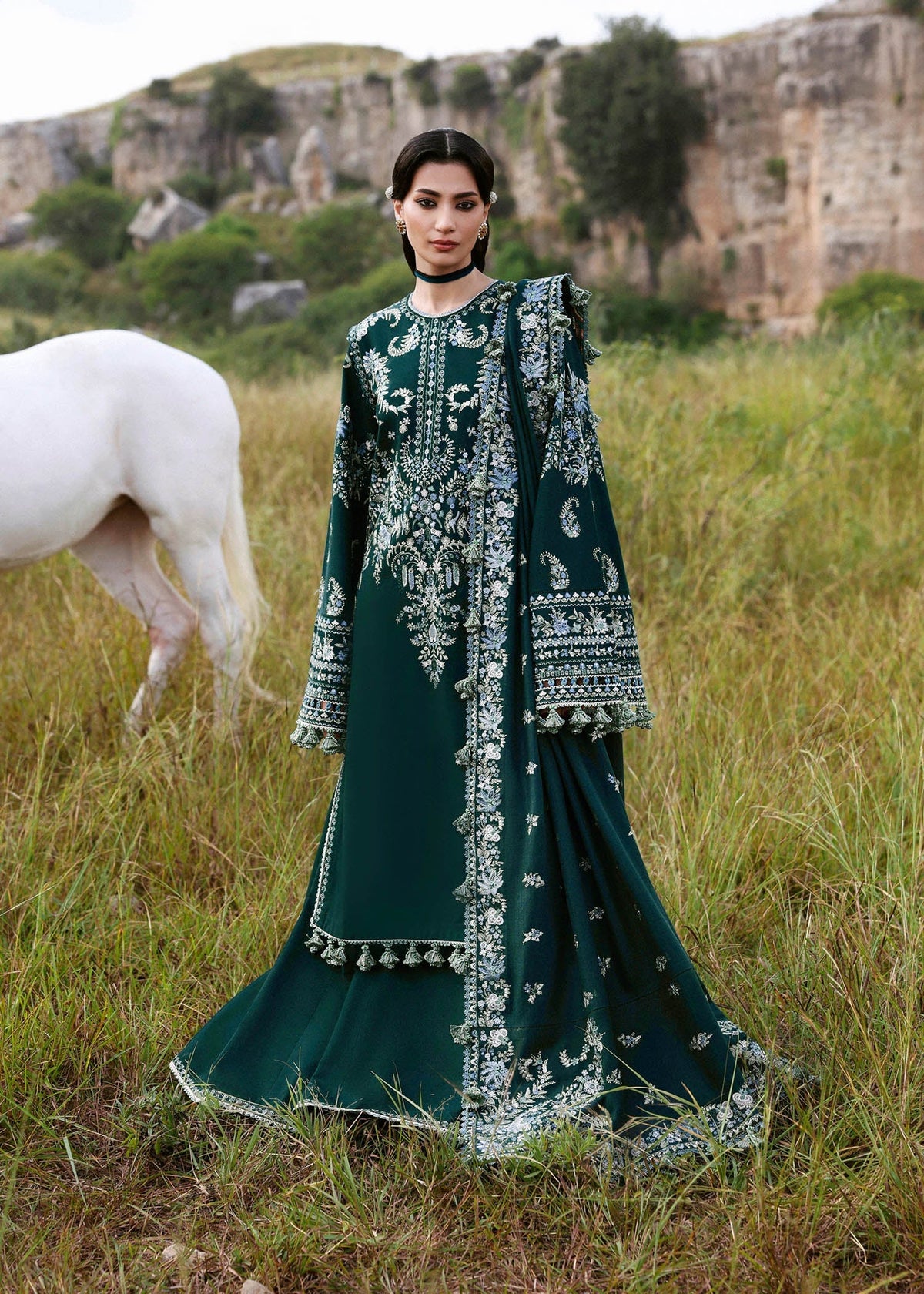 Hussain Rehar | Khaddar 25 | Johar by Hussain Rehar - Designer Dress - Type : Ladies Clothes - Available at Libayah - 100% Original 
