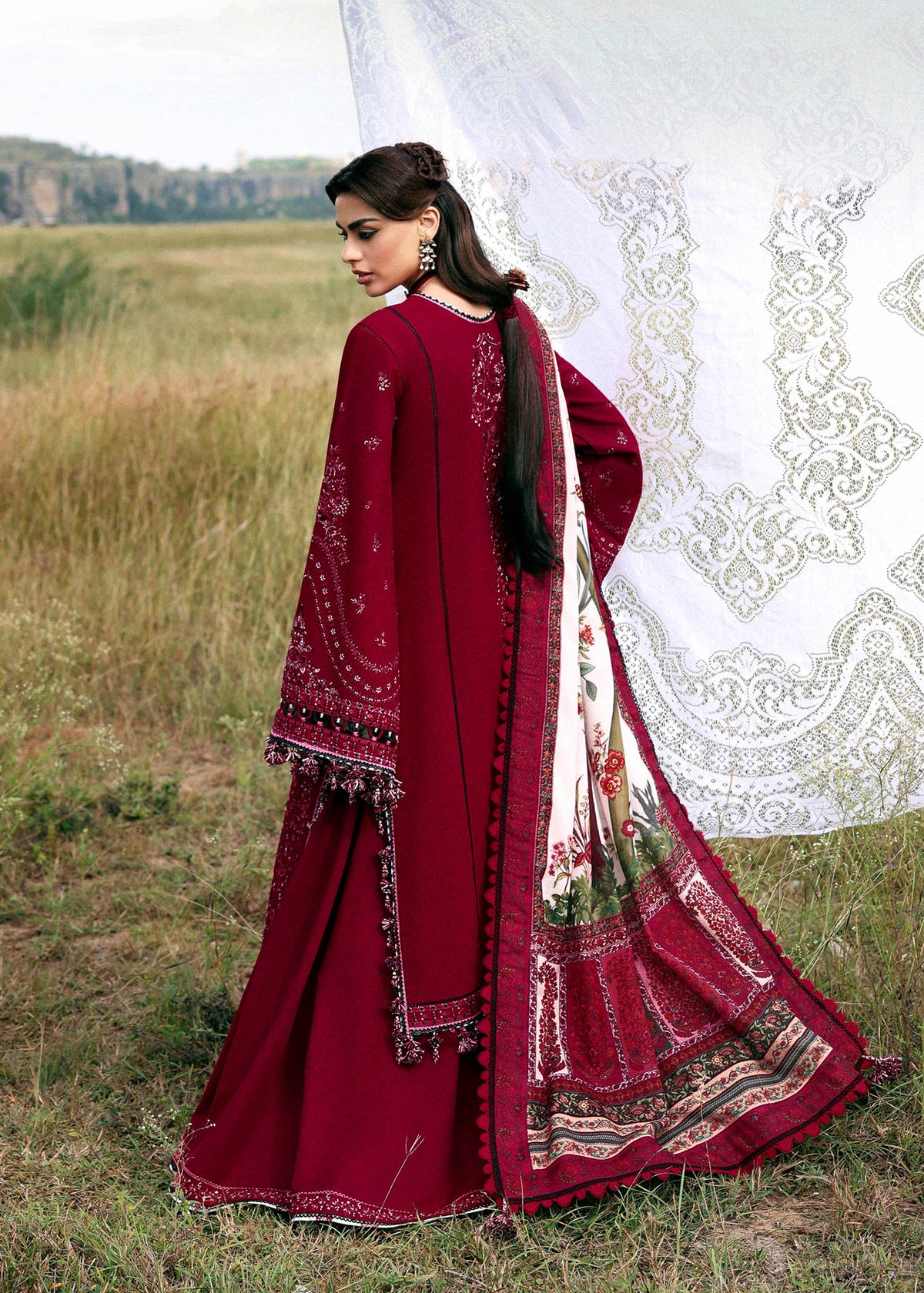 Hussain Rehar | Khaddar 25 | Mahrani by Hussain Rehar - Designer Dress - Type : Ladies Clothes - Available at Libayah - 100% Original 
