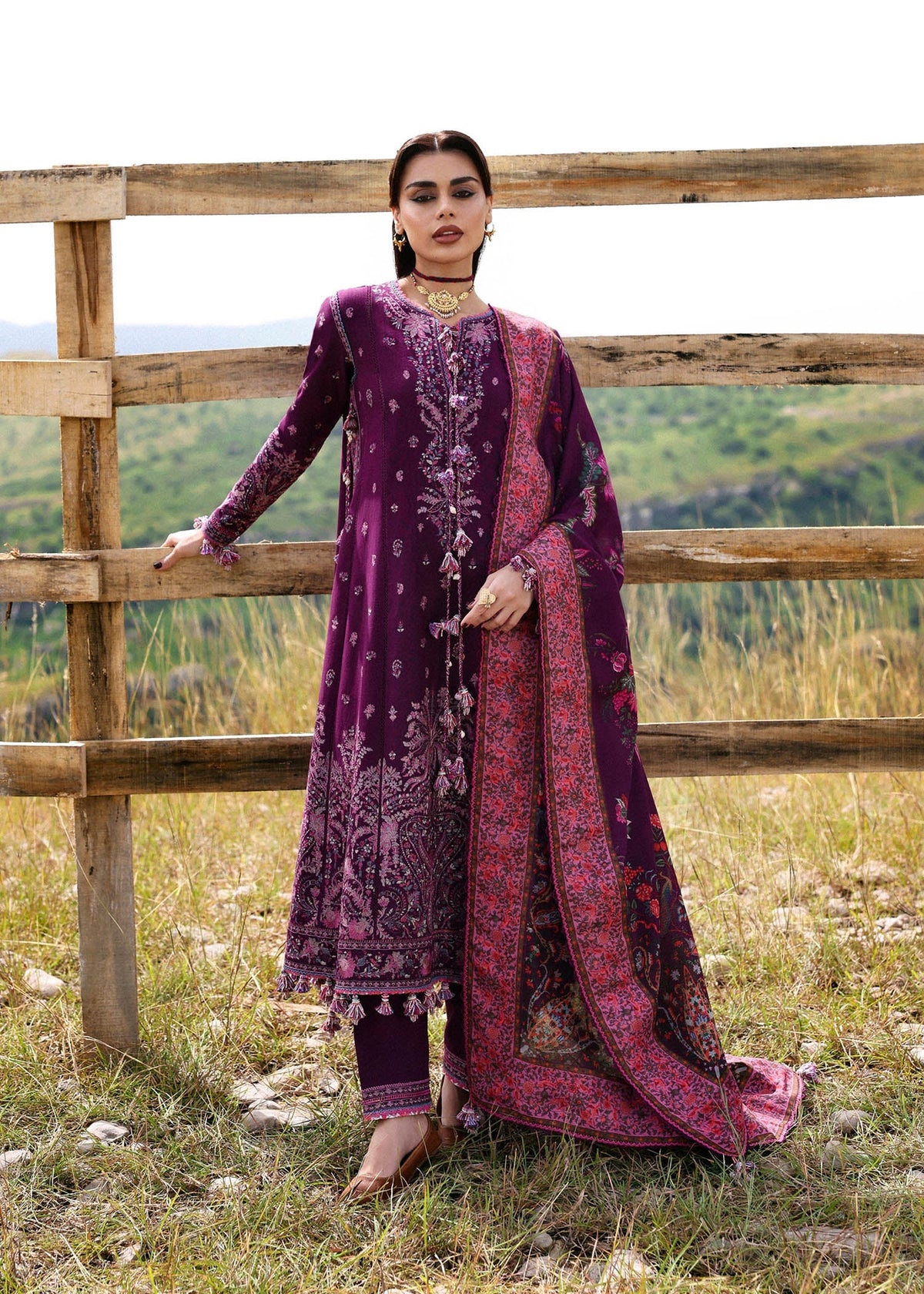 Hussain Rehar | Khaddar 25 | Jamni by Hussain Rehar - Designer Dress - Type : Ladies Clothes - Available at Libayah - 100% Original 