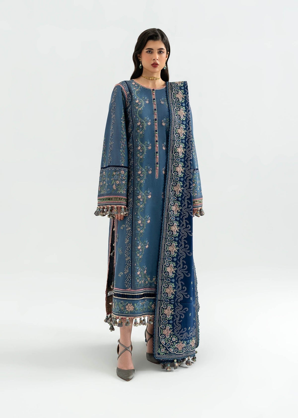Hussain Rehar | Khaddar 25 | Saya by Hussain Rehar - Designer Dress - Type : Ladies Clothes - Available at Libayah - 100% Original 