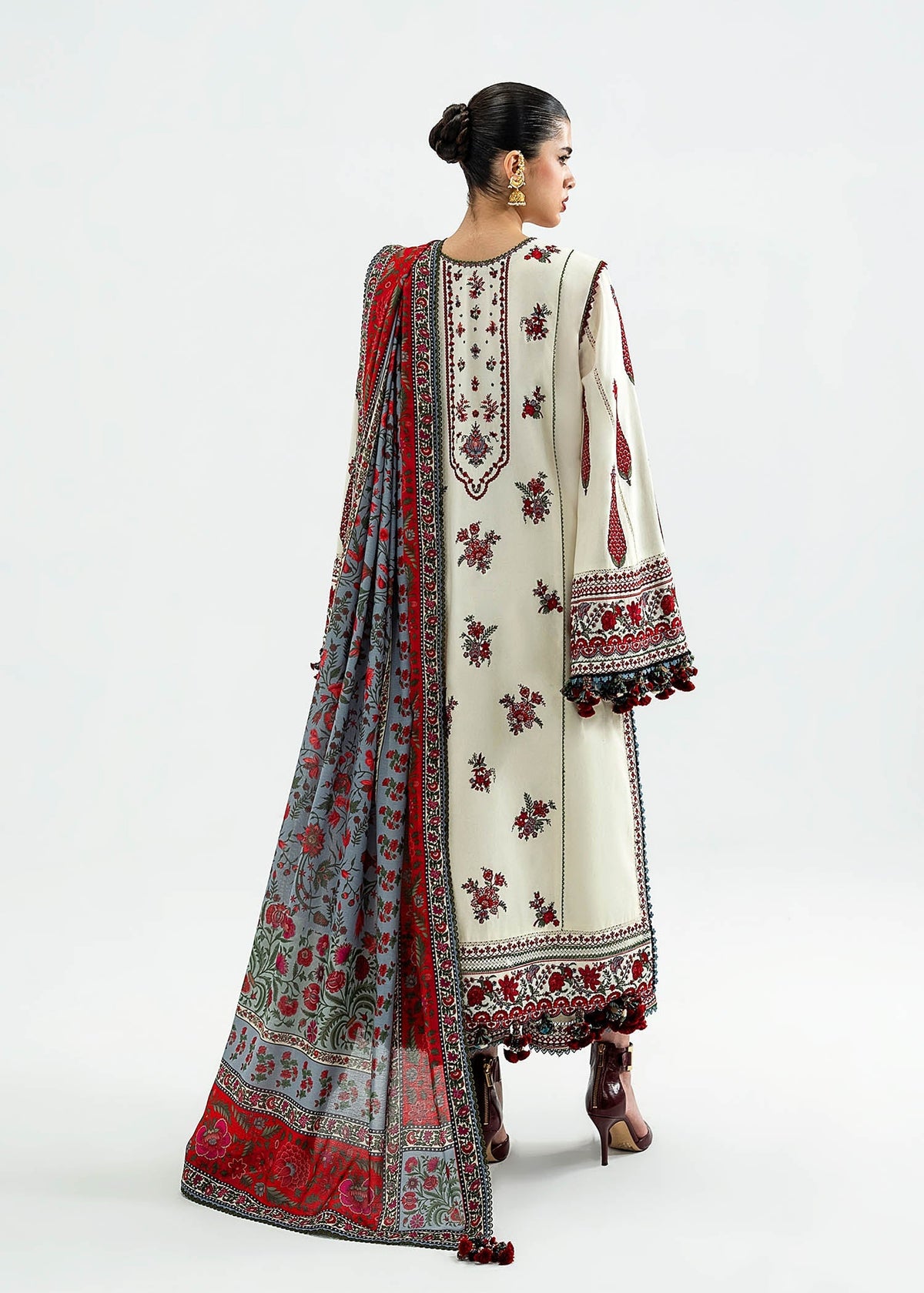 Hussain Rehar | Khaddar 25 | Gulban by Hussain Rehar - Designer Dress - Type : Ladies Clothes - Available at Libayah - 100% Original 