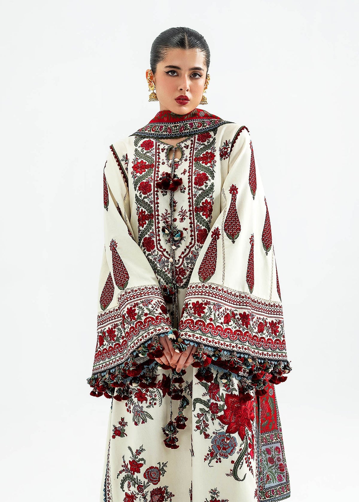 Hussain Rehar | Khaddar 25 | Gulban by Hussain Rehar - Designer Dress - Type : Ladies Clothes - Available at Libayah - 100% Original 