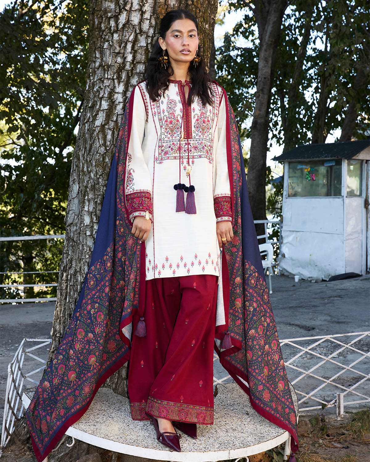 Jugnu | Winter Edit 24 | ROUGE by Jugnu - Designer Dress - Type: Ladies Clothes - Available at Libayah - 100% Original