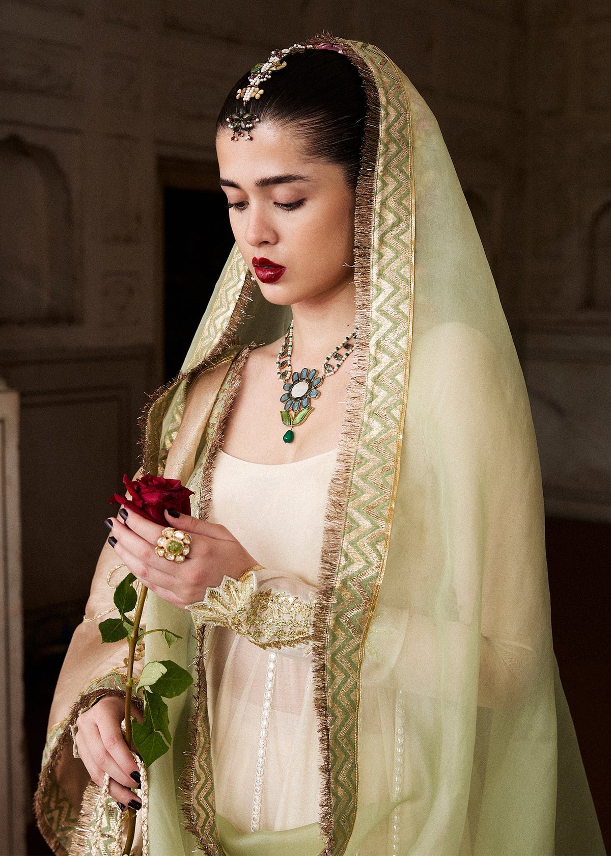 Hussain Rehar | Festive Pret'25 | Mahlaqa by Hussain Rehar - Designer Dress  - Type : Luxury Pret - Available at Libayah - 100% Original 