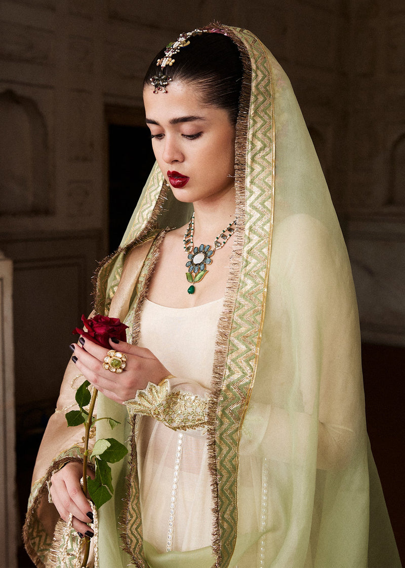 Hussain Rehar | Festive Pret'25 | Mahlaqa by Hussain Rehar - Designer Dress  - Type : Luxury Pret - Available at Libayah - 100% Original 