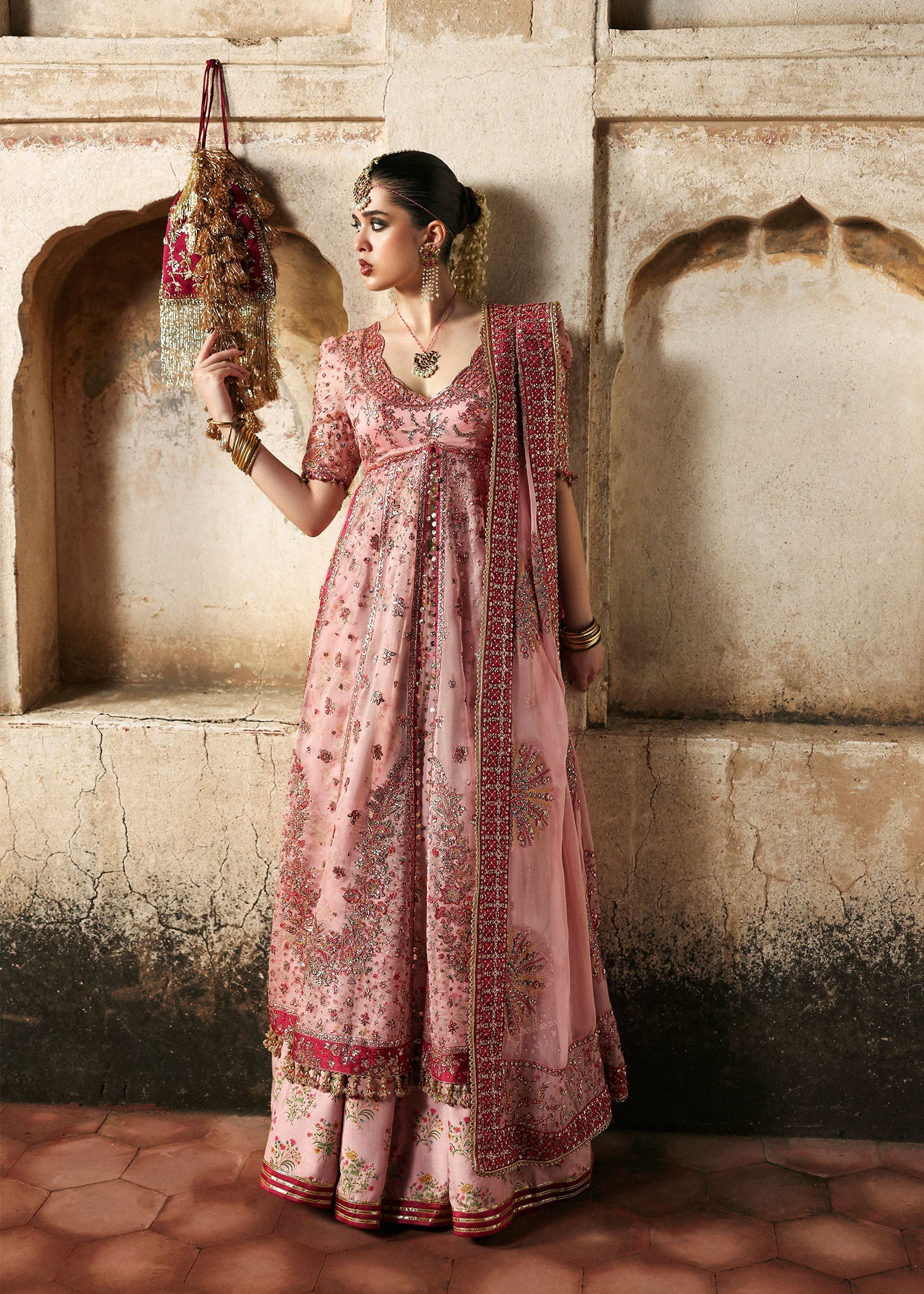 Hussain Rehar | Mussarat Festive 25 | Roshanara by Hussain Rehar - Designer Dress  - Type : Ladies Clothes - Available at Libayah - 100% Original 