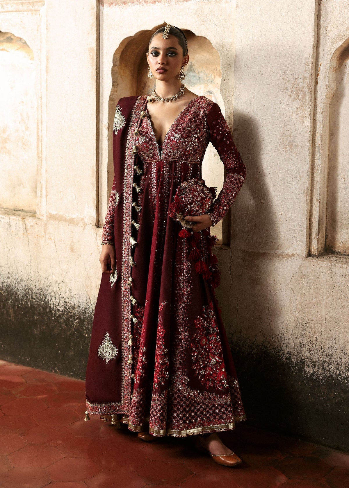Hussain Rehar | Mussarat Festive 25 | Gulnar by Hussain Rehar - Designer Dress  - Type : Ladies Clothes - Available at Libayah - 100% Original 