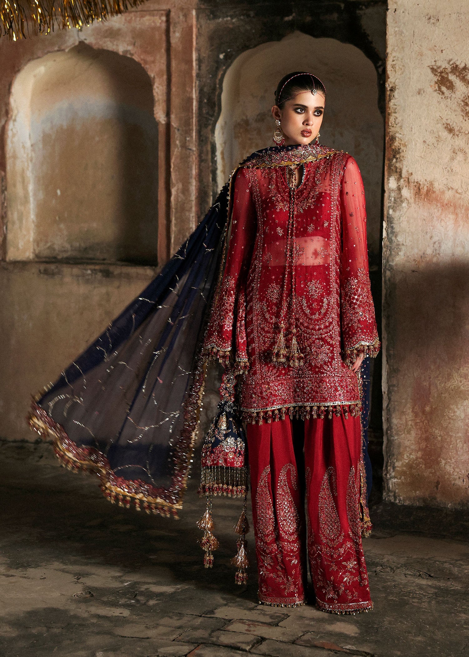 Hussain Rehar | Mussarat Festive 25 | Shahrbano by Hussain Rehar - Designer Dress  - Type : Ladies Clothes - Available at Libayah - 100% Original 