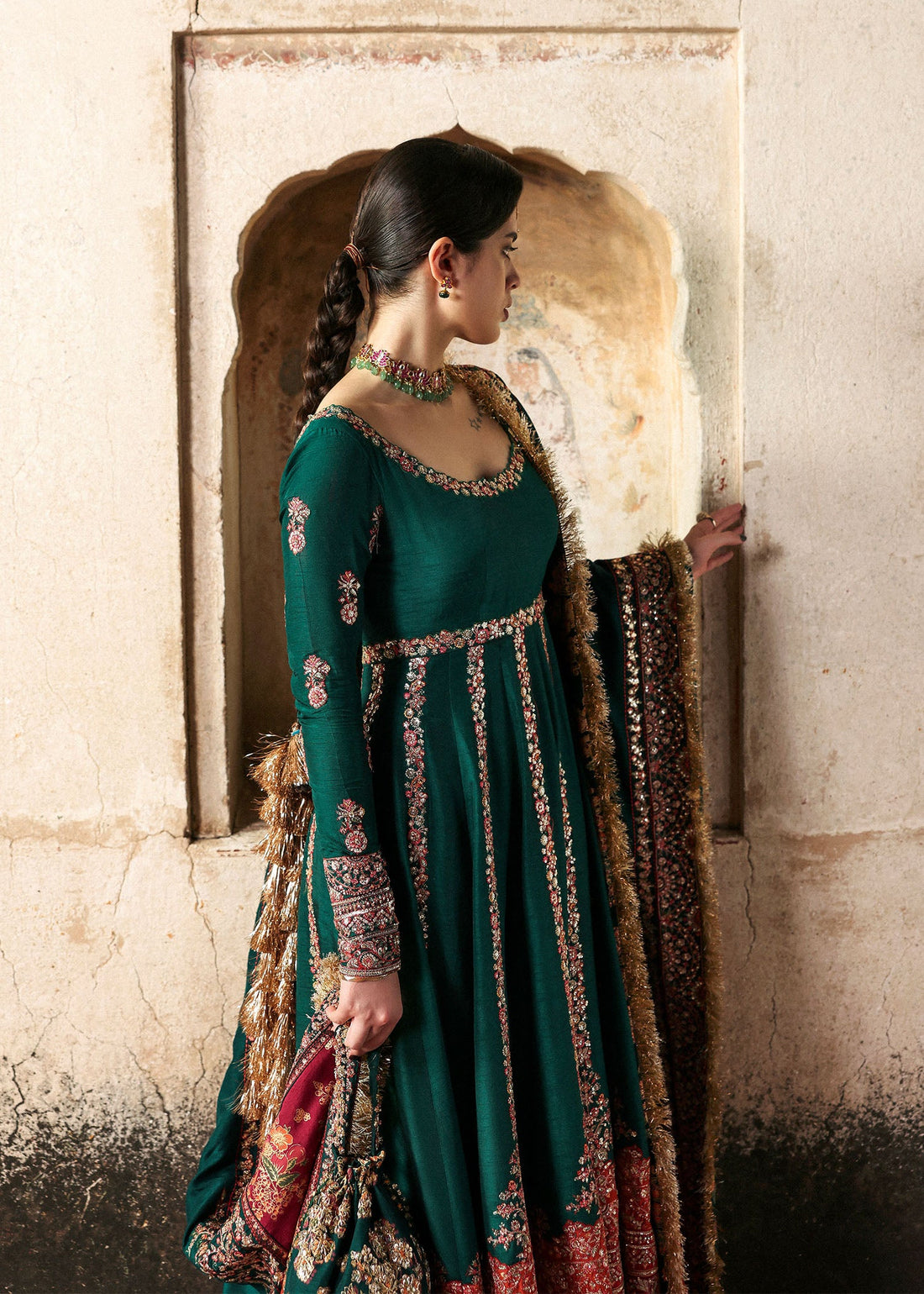 Hussain Rehar | Mussarat Festive 25 | Meherunissa by Hussain Rehar - Designer Dress  - Type : Ladies Clothes - Available at Libayah - 100% Original 