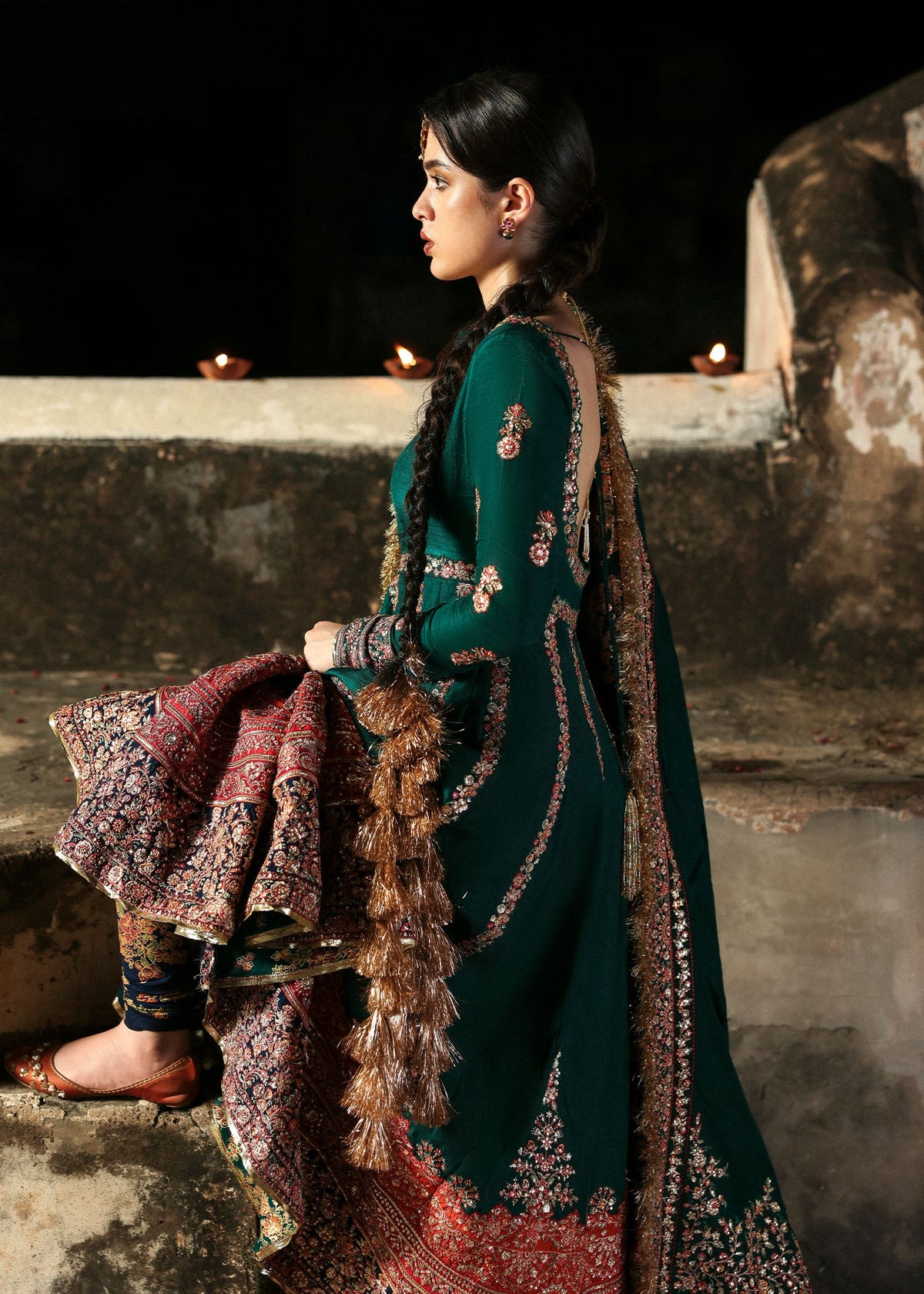 Hussain Rehar | Mussarat Festive 25 | Meherunissa by Hussain Rehar - Designer Dress  - Type : Ladies Clothes - Available at Libayah - 100% Original 