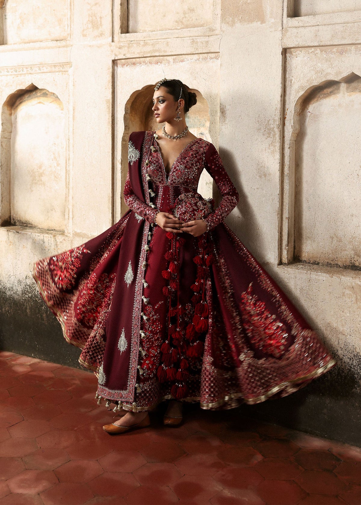 Hussain Rehar | Mussarat Festive 25 | Gulnar by Hussain Rehar - Designer Dress  - Type : Ladies Clothes - Available at Libayah - 100% Original 