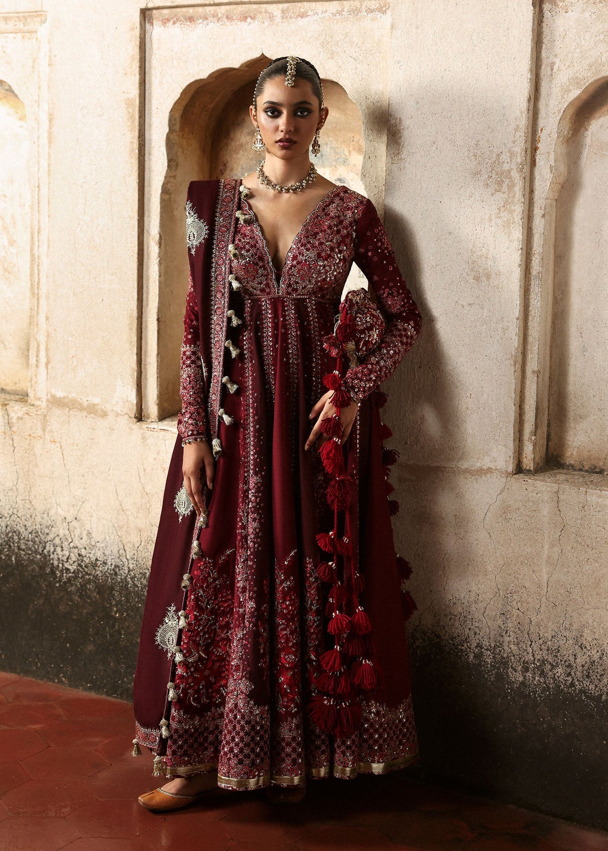 Hussain Rehar | Mussarat Festive 25 | Gulnar by Hussain Rehar - Designer Dress  - Type : Ladies Clothes - Available at Libayah - 100% Original 