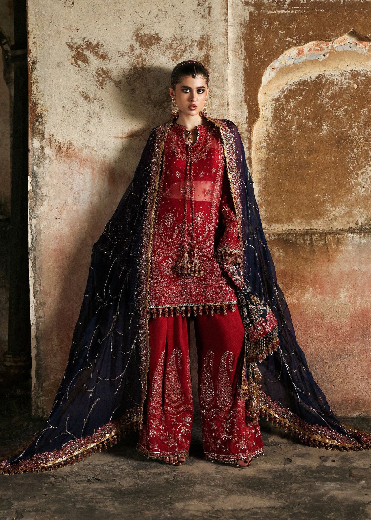 Hussain Rehar | Mussarat Festive 25 | Shahrbano by Hussain Rehar - Designer Dress  - Type : Ladies Clothes - Available at Libayah - 100% Original 