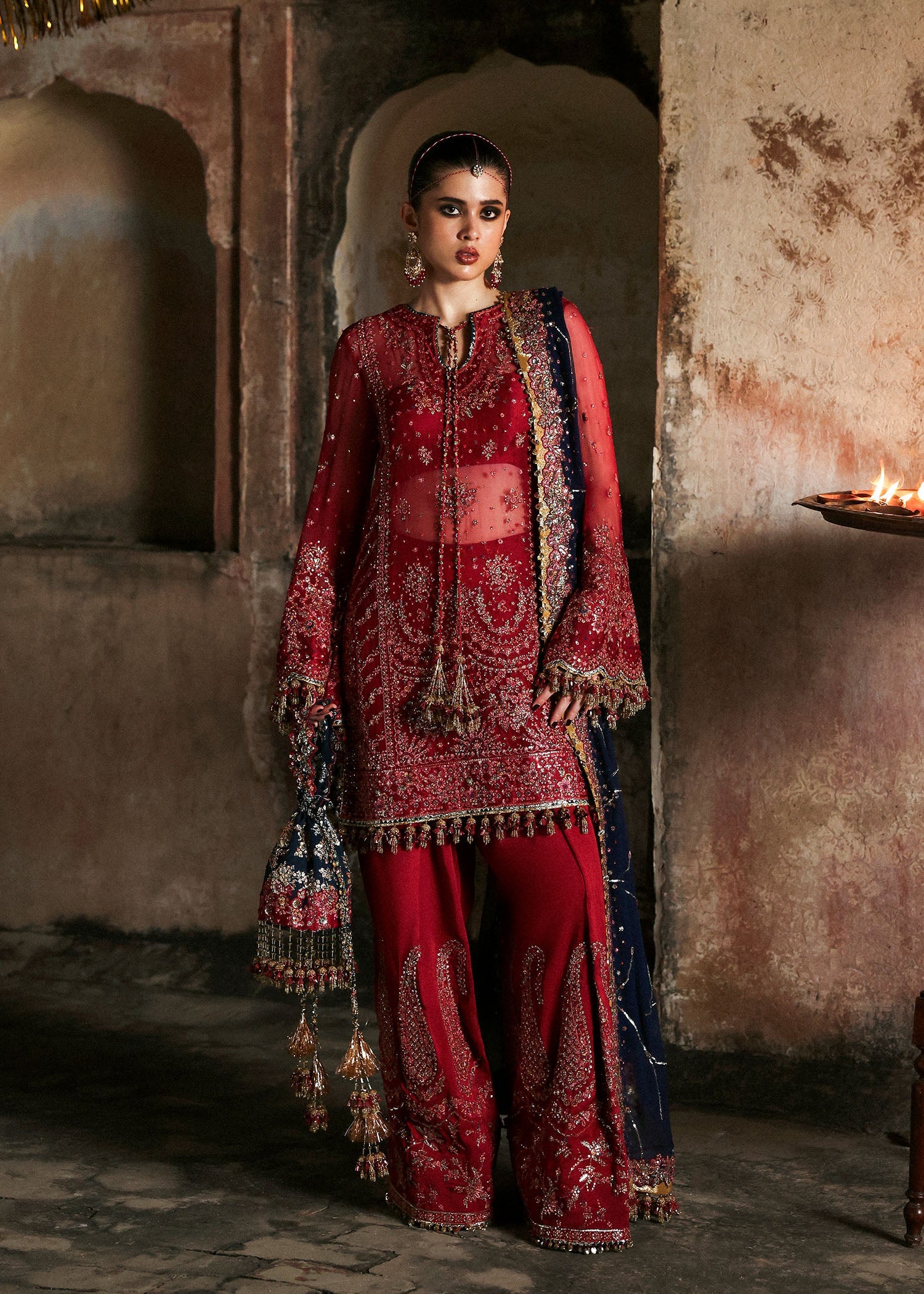 Hussain Rehar | Mussarat Festive 25 | Shahrbano by Hussain Rehar - Designer Dress  - Type : Ladies Clothes - Available at Libayah - 100% Original 