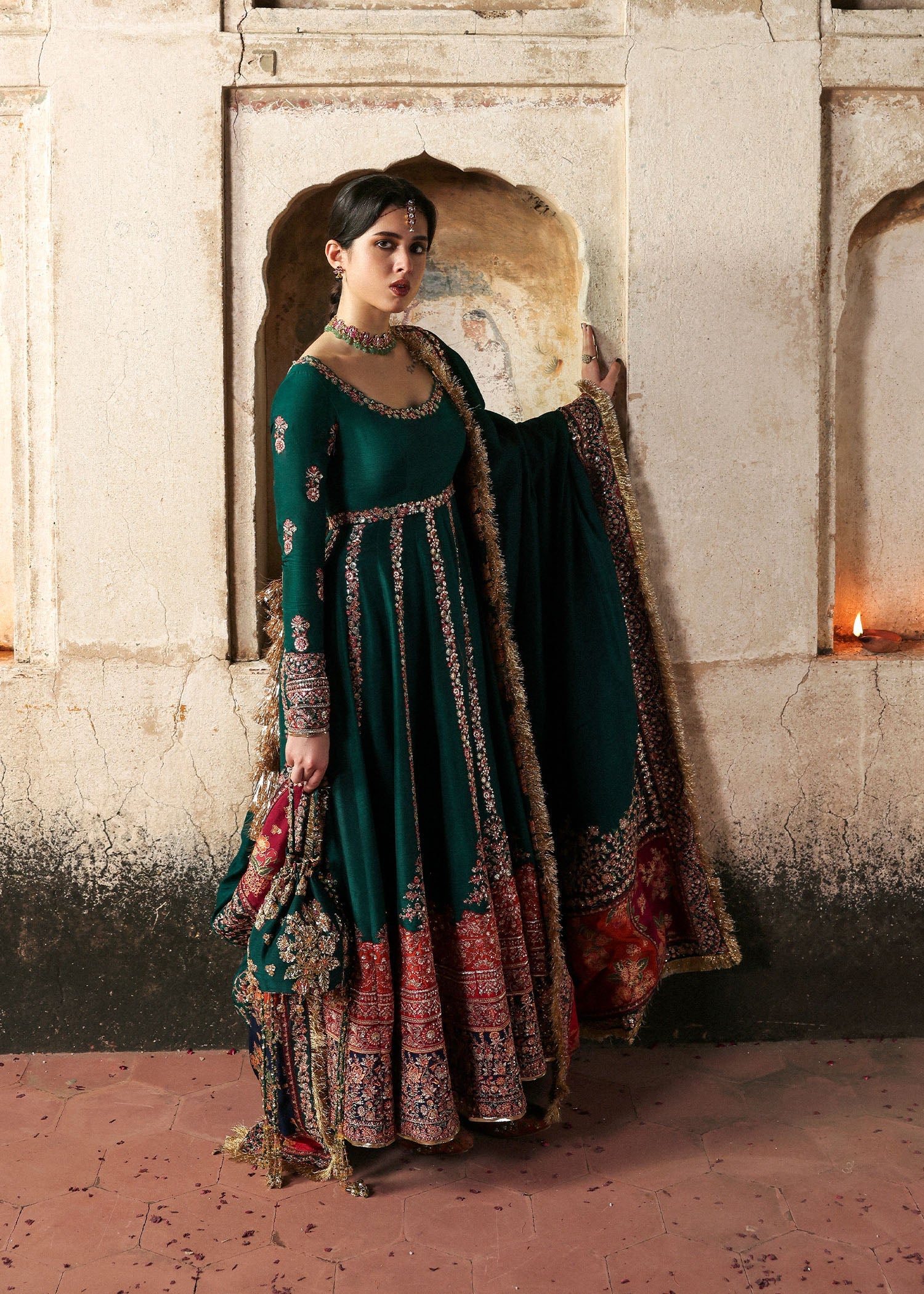 Hussain Rehar | Mussarat Festive 25 | Meherunissa by Hussain Rehar - Designer Dress  - Type : Ladies Clothes - Available at Libayah - 100% Original 