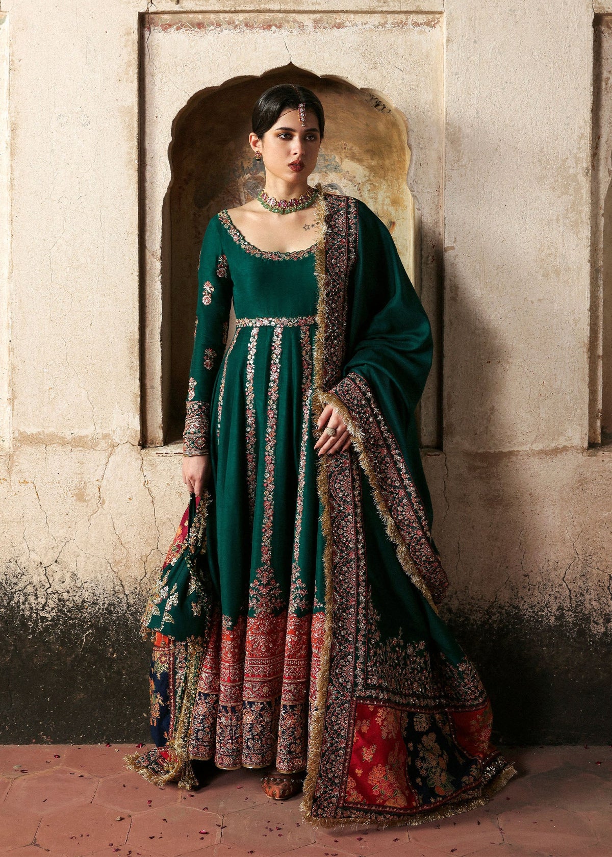 Hussain Rehar | Mussarat Festive 25 | Meherunissa by Hussain Rehar - Designer Dress  - Type : Ladies Clothes - Available at Libayah - 100% Original 