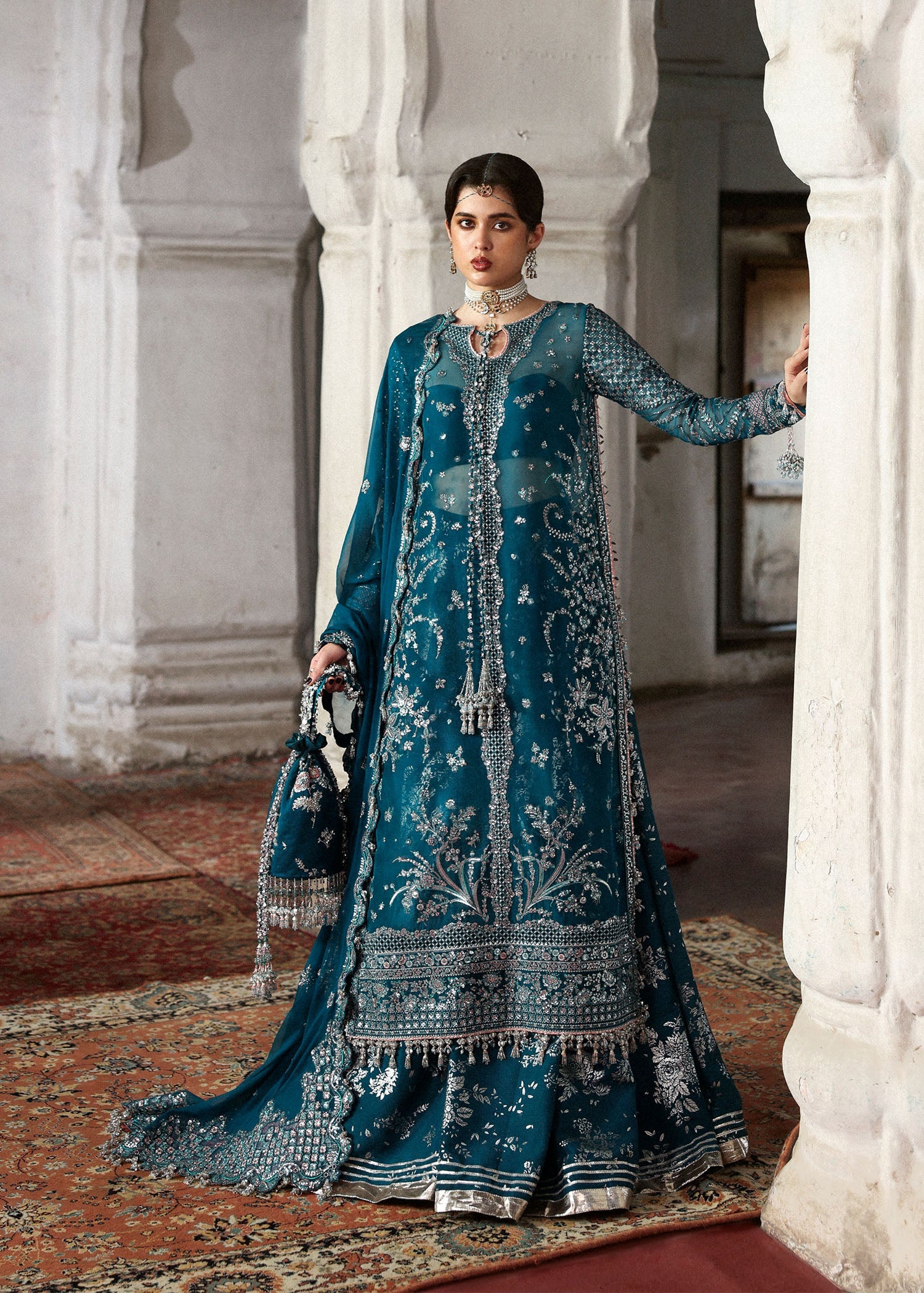 Hussain Rehar | Mussarat Festive 25 | Zebunisa by Hussain Rehar - Designer Dress  - Type : Ladies Clothes - Available at Libayah - 100% Original 