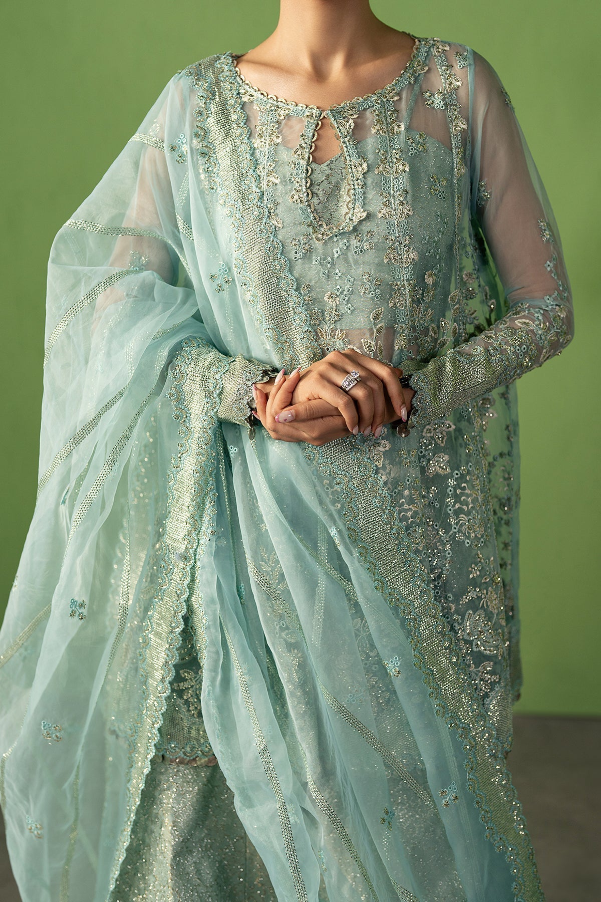 Ayzel | Pehli Nazar 25 | Zarbaaf by Ayzel - Designer Dress  - Type : Ladies Clothes - Available at Libayah - 100% Original 