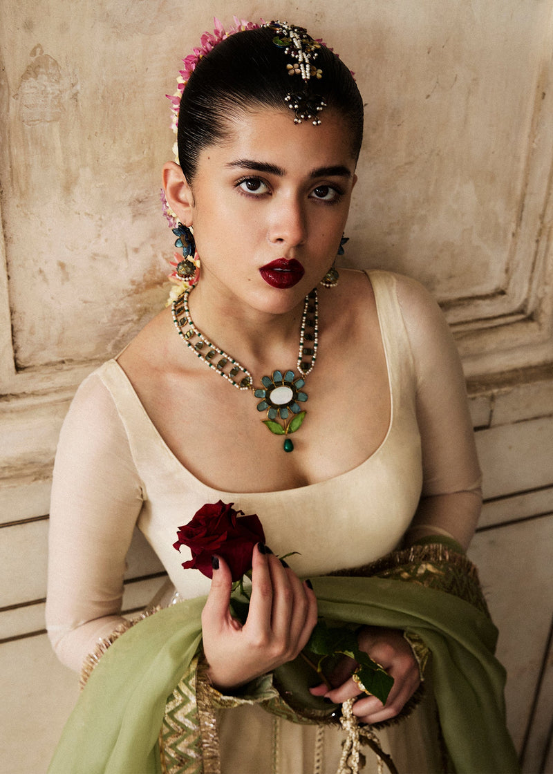 Hussain Rehar | Festive Pret'25 | Mahlaqa by Hussain Rehar - Designer Dress  - Type : Luxury Pret - Available at Libayah - 100% Original 