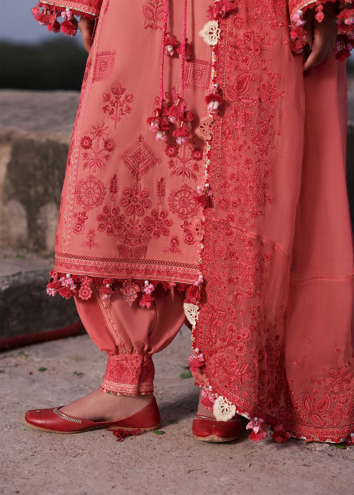 Amani – authentic Pakistani dress from the Hussain Rehar Karandi 25 collection for women in the UK.