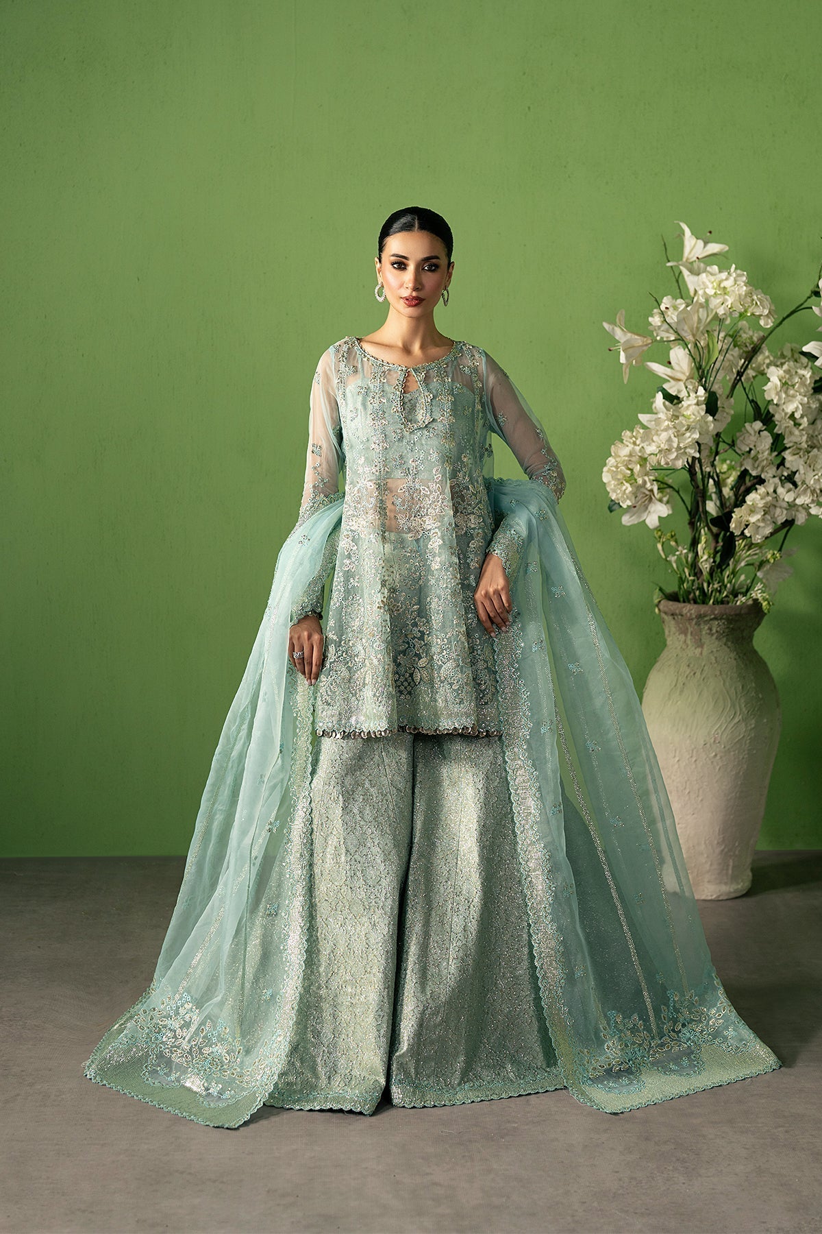 Ayzel | Pehli Nazar 25 | Zarbaaf by Ayzel - Designer Dress  - Type : Ladies Clothes - Available at Libayah - 100% Original 