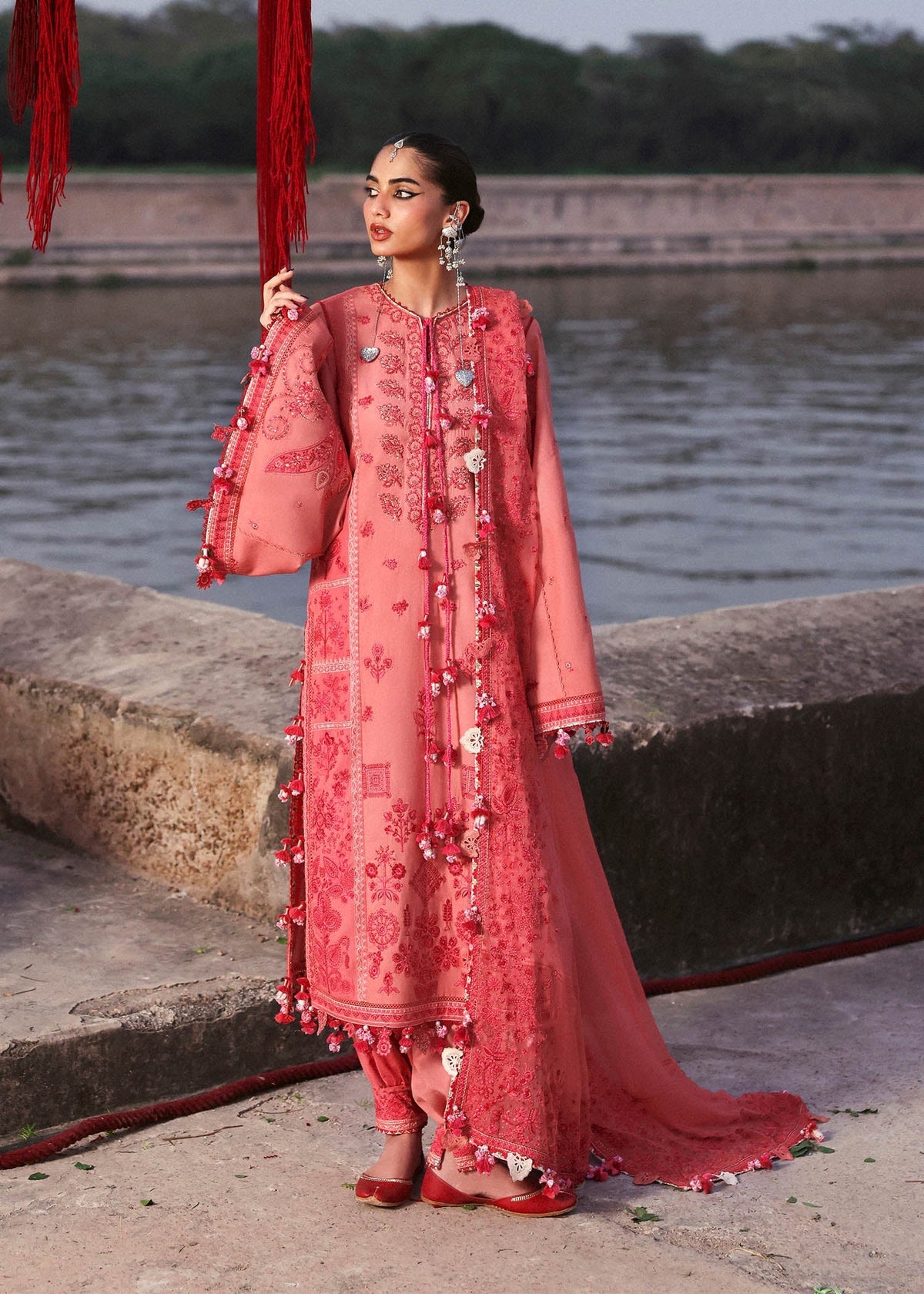 Amani – authentic Pakistani dress from the Hussain Rehar Karandi 25 collection for women in the UK.