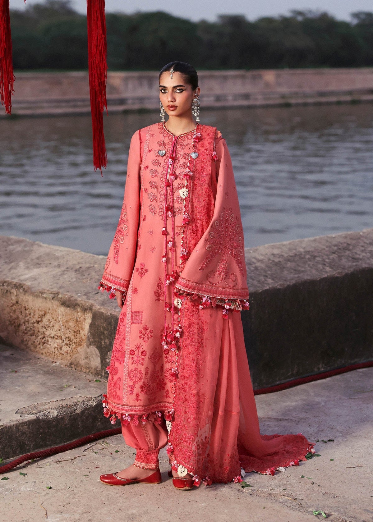 Amani – authentic Pakistani dress from the Hussain Rehar Karandi 25 collection for women in the UK.