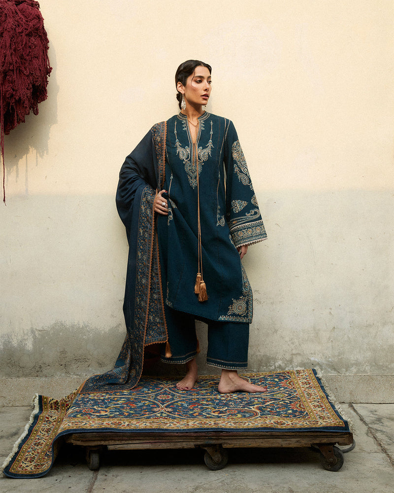Jugnu | Karandi 25 | Niva by Jugnu - Designer Dress  - Type : Ladies Clothes - Available at Libayah - 100% Original 