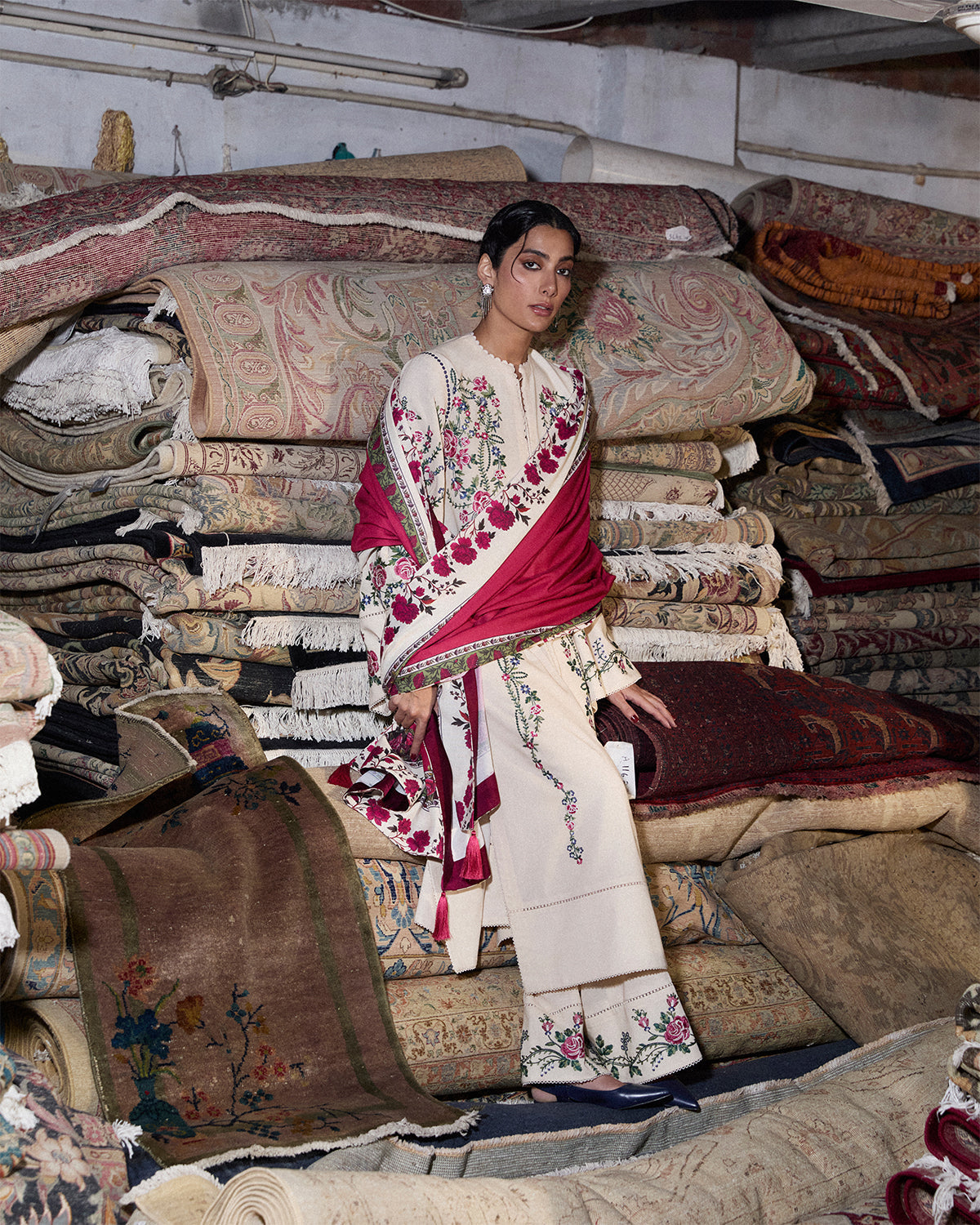 Jugnu | Karandi 25 | Zura by Jugnu - Designer Dress  - Type : Ladies Clothes - Available at Libayah - 100% Original 