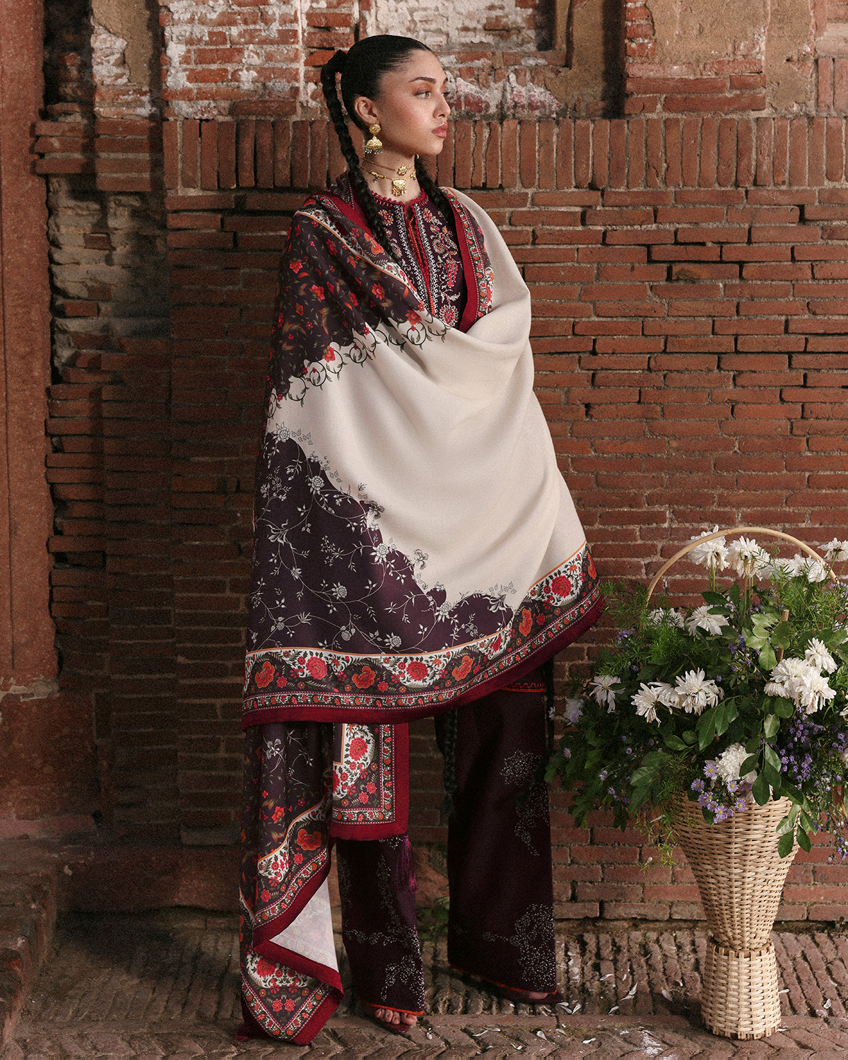 Jugnu | Khaddar 25 | Laleh by Jugnu - Designer Dress - Type : Ladies Clothes - Available at Libayah - 100% Original 