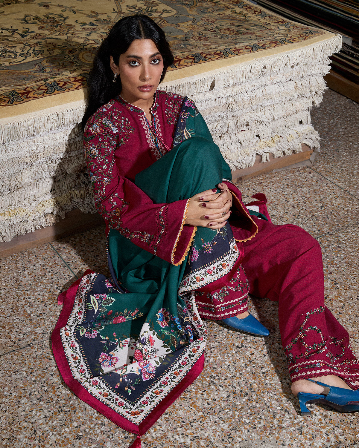 Jugnu | Karandi 25 | Hasti by Jugnu - Designer Dress  - Type : Ladies Clothes - Available at Libayah - 100% Original 