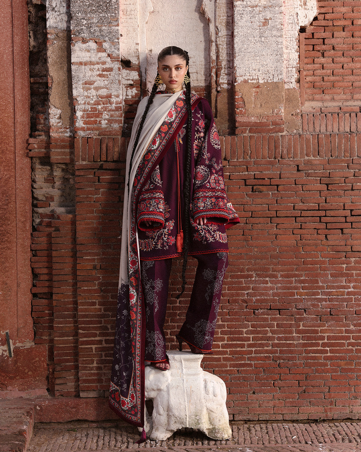 Jugnu | Khaddar 25 | Laleh by Jugnu - Designer Dress - Type : Ladies Clothes - Available at Libayah - 100% Original 