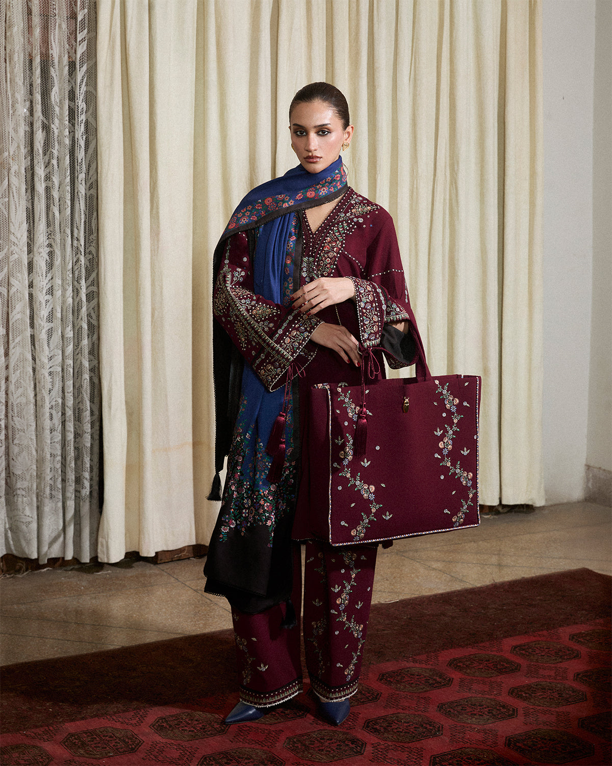 Jugnu | Karandi 25 | Rami by Jugnu - Designer Dress  - Type : Ladies Clothes - Available at Libayah - 100% Original 
