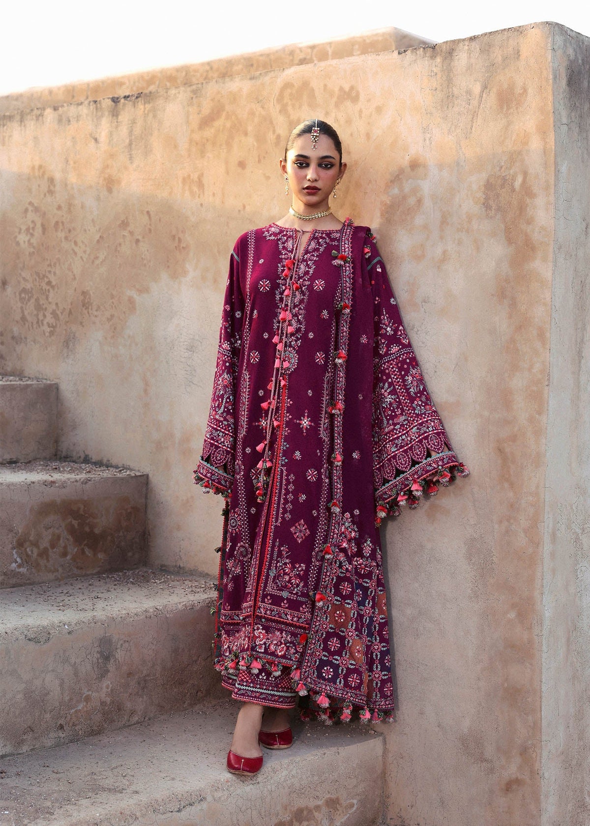 Nargis – authentic Pakistani dress from the Hussain Rehar Karandi 25 collection for women in the UK.