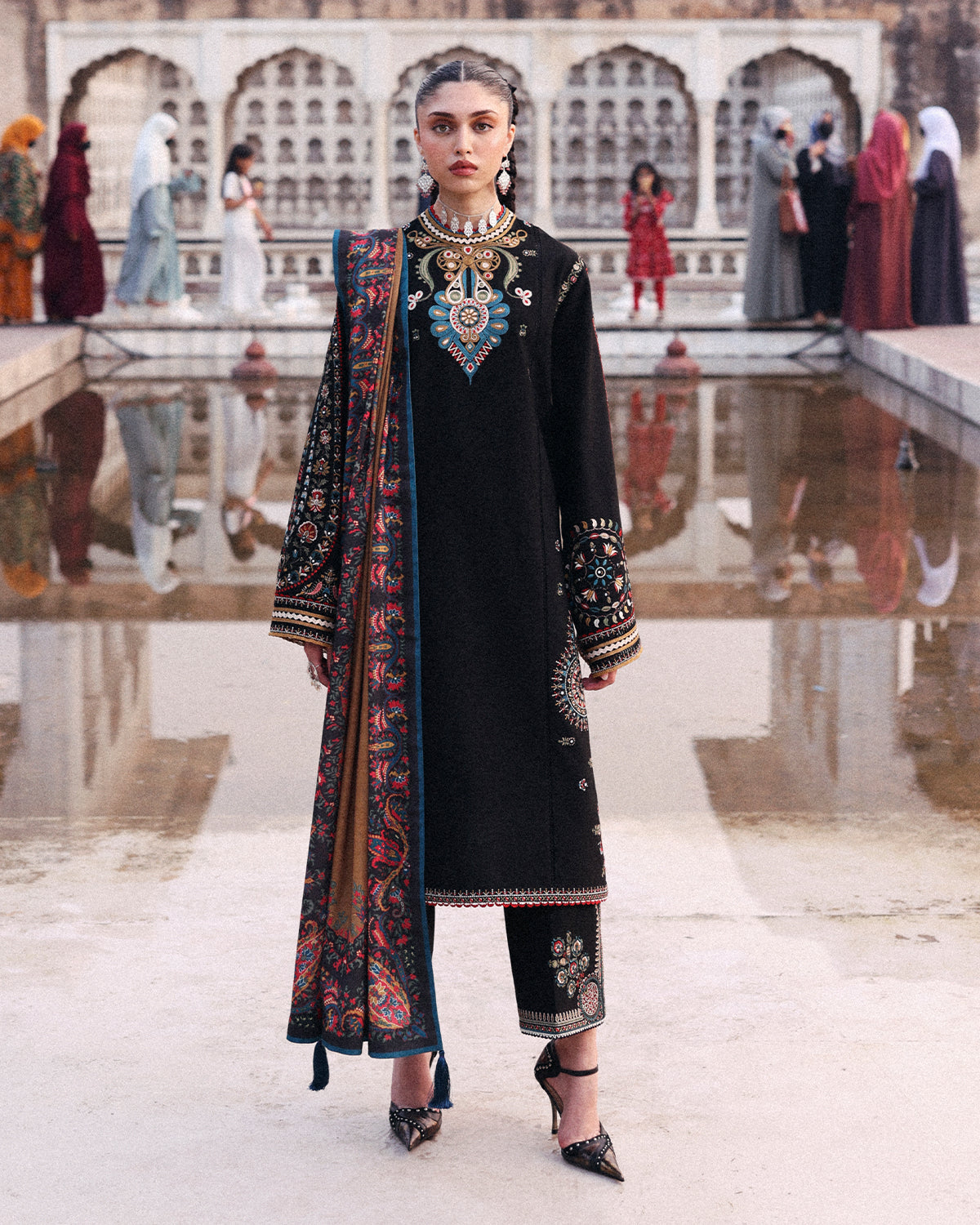Jugnu | Khaddar 25 | Bejul by Jugnu - Designer Dress - Type : Ladies Clothes - Available at Libayah - 100% Original 