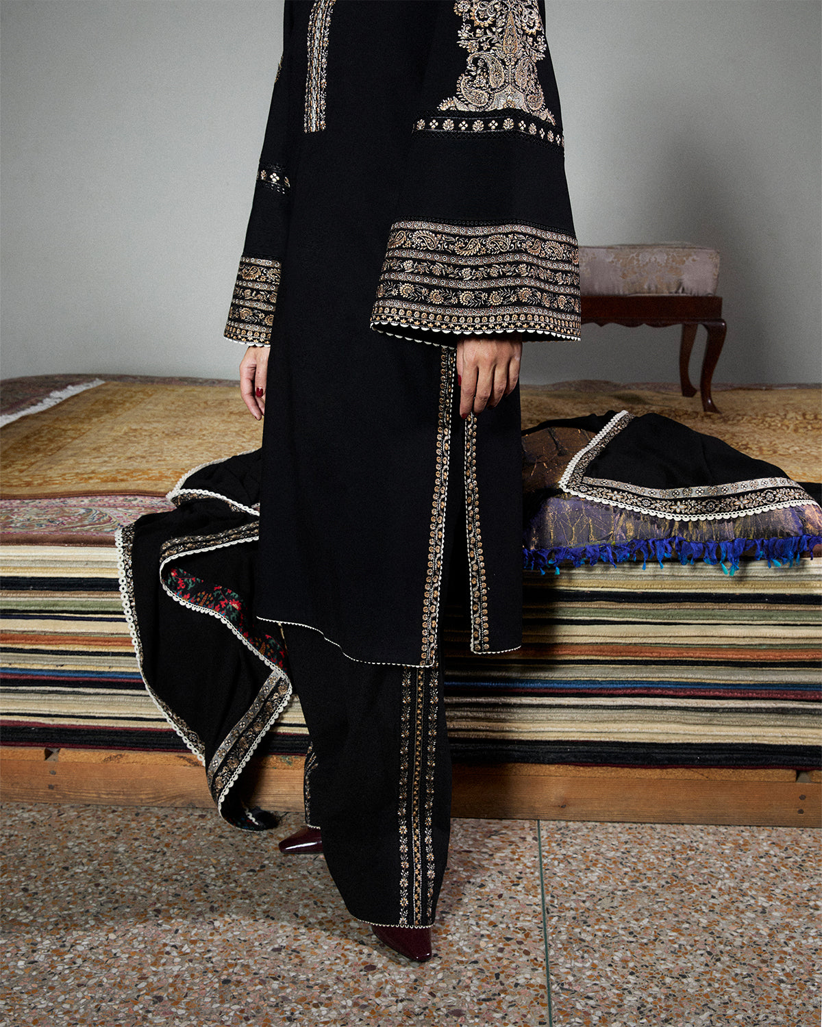 Jugnu | Karandi 25 | Tila by Jugnu - Designer Dress  - Type : Ladies Clothes - Available at Libayah - 100% Original 