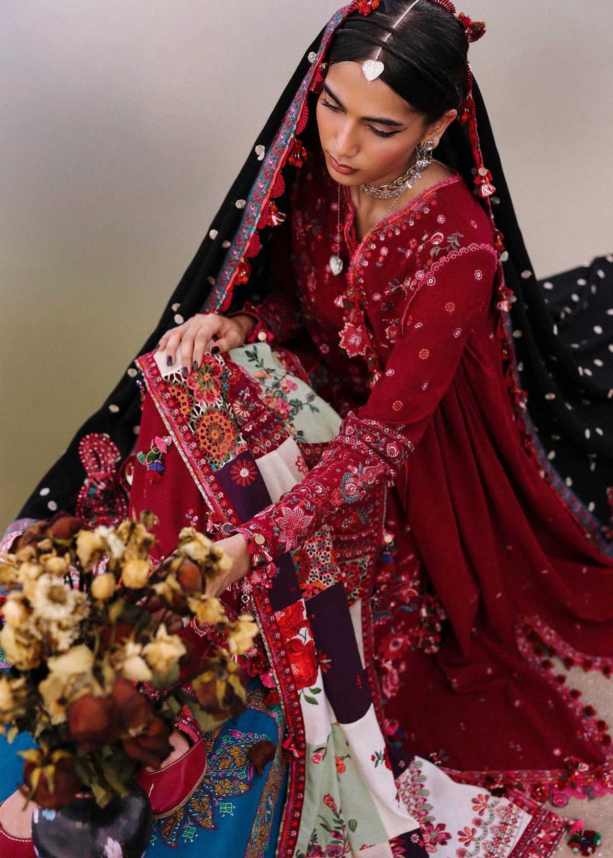 Pankhuri – authentic Pakistani dress from the Hussain Rehar Karandi 25 collection for women in the UK.