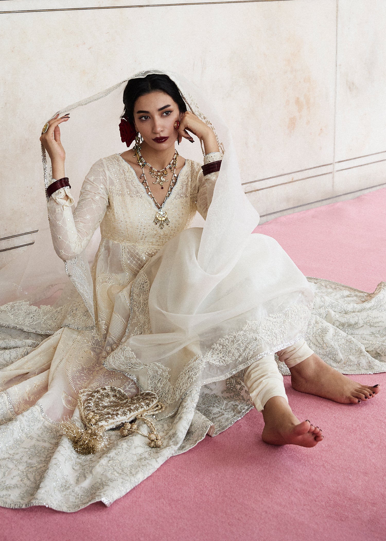 Hussain Rehar | Festive Pret'25 | Rohina by Hussain Rehar - Designer Dress  - Type : Luxury Pret - Available at Libayah - 100% Original 