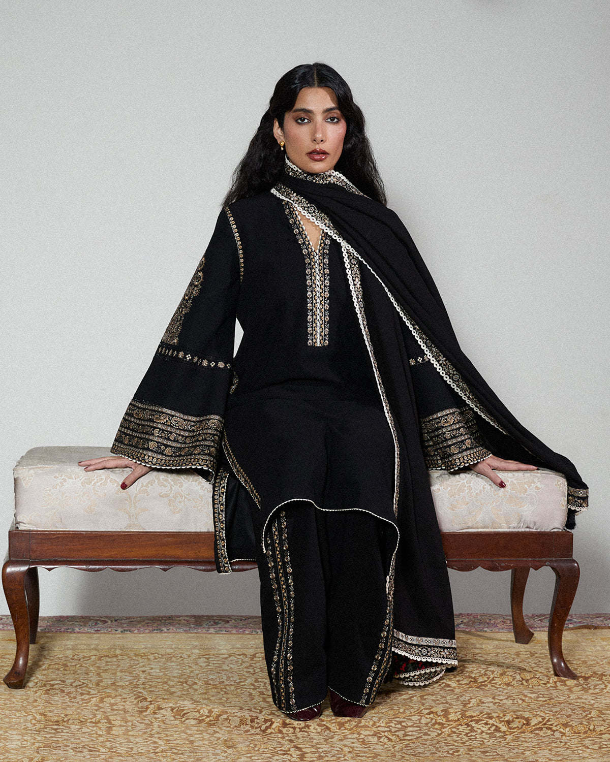 Jugnu | Karandi 25 | Tila by Jugnu - Designer Dress  - Type : Ladies Clothes - Available at Libayah - 100% Original 