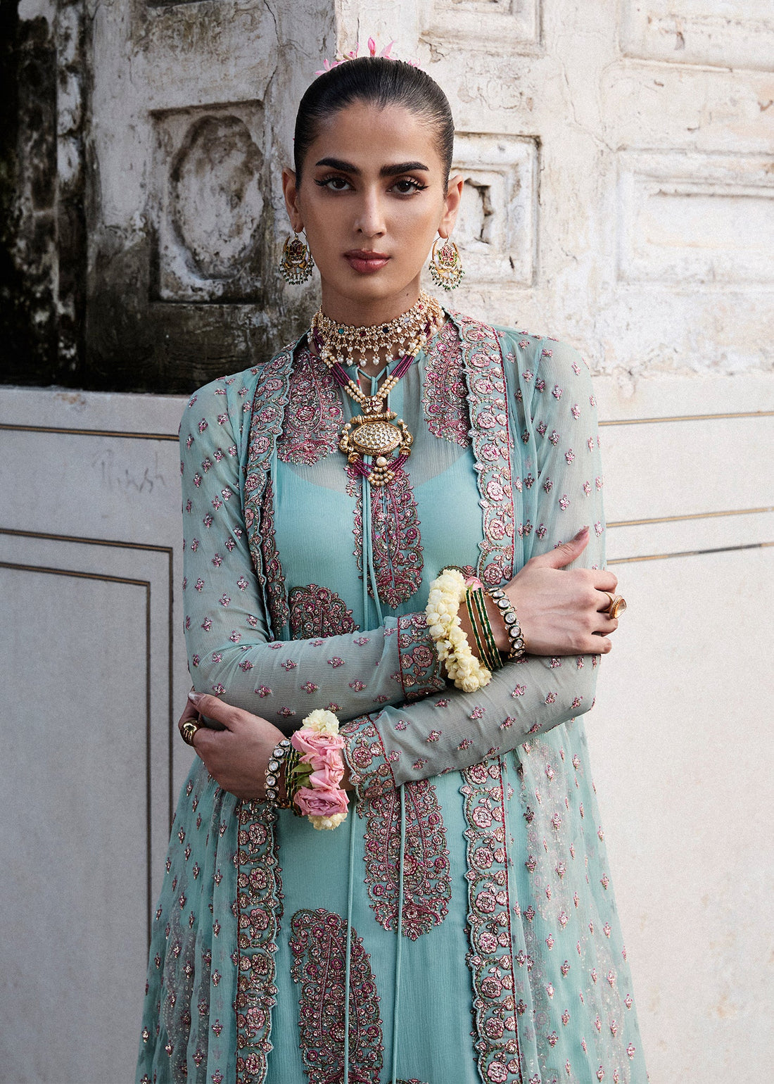 Hussain Rehar | Festive Pret'25 | Maklina by Hussain Rehar - Designer Dress  - Type : Luxury Pret - Available at Libayah - 100% Original 