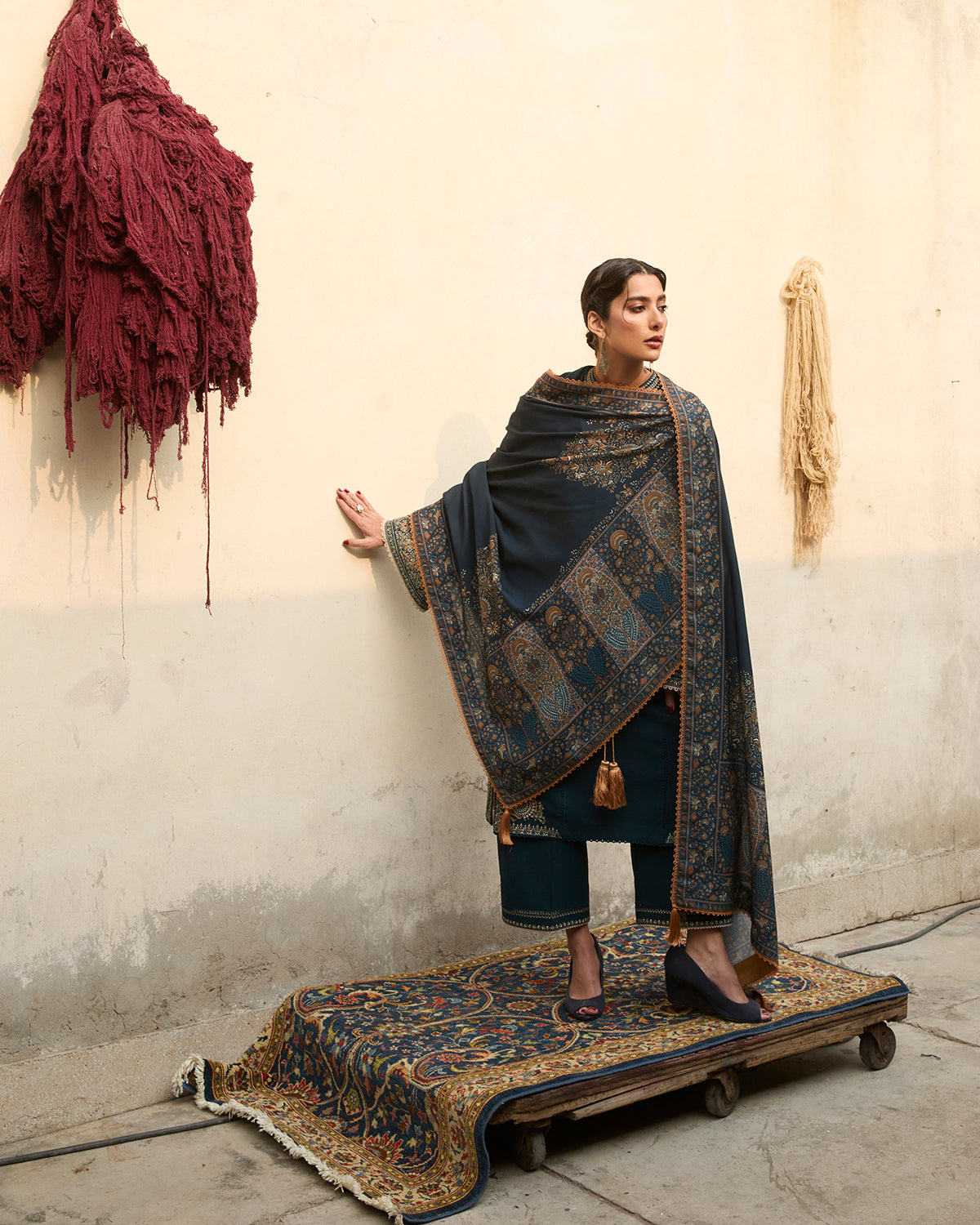 Jugnu | Karandi 25 | Niva by Jugnu - Designer Dress  - Type : Ladies Clothes - Available at Libayah - 100% Original 